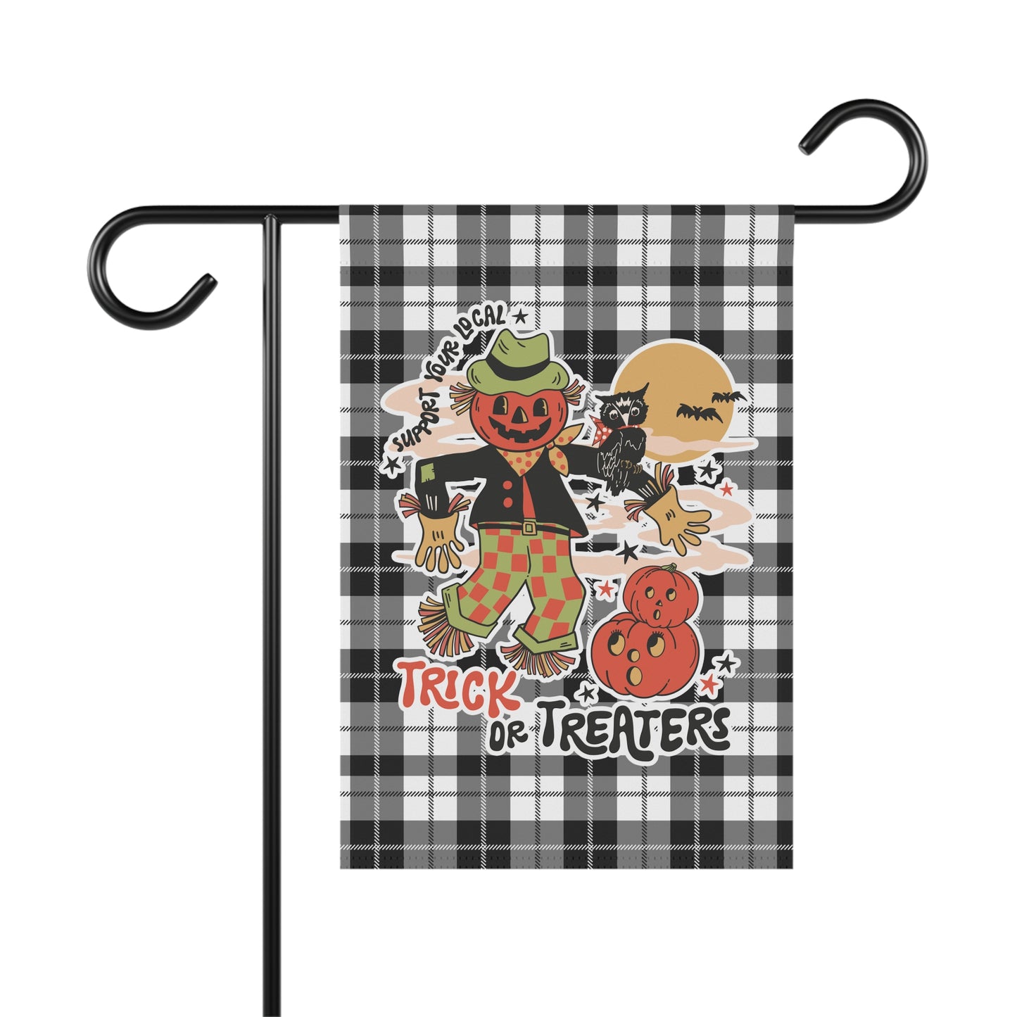 Support Your Local Trick or Treaters Halloween Garden Flag Home Decor