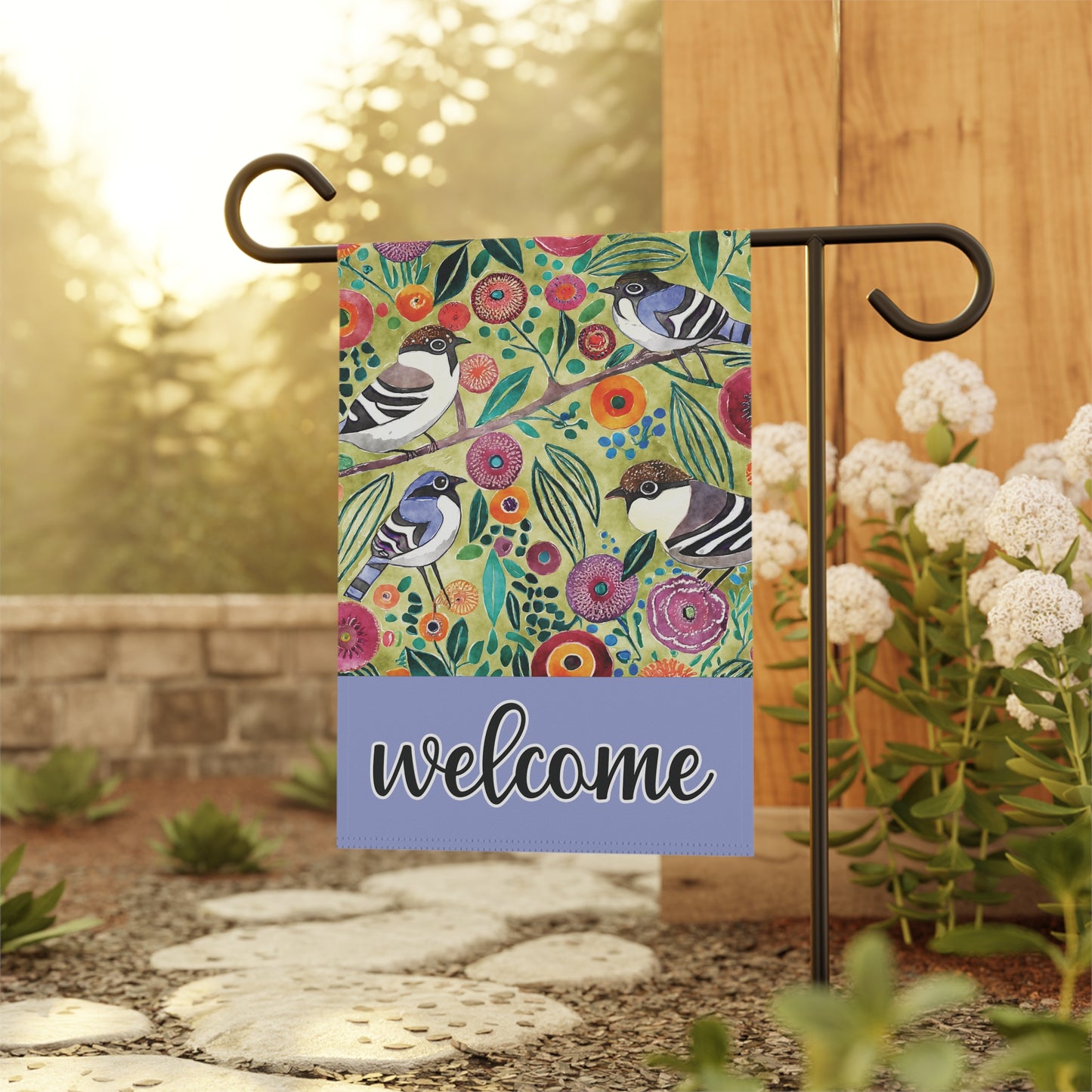 Bird Loving Welcome Garden Flag - Premium Home Decor - Just $21.99! Shop now at Nine Thirty Nine Design