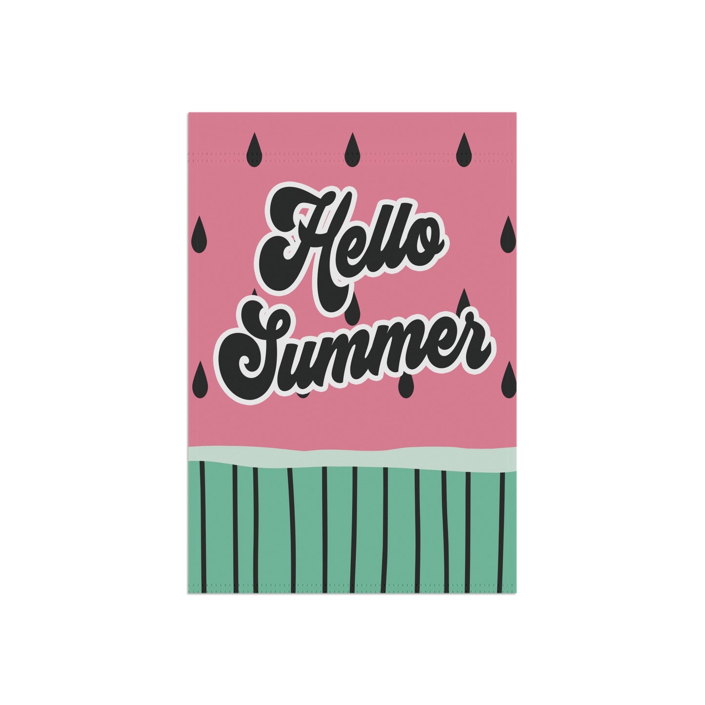 Hello Summer Watermelon Garden Flag Home Decor