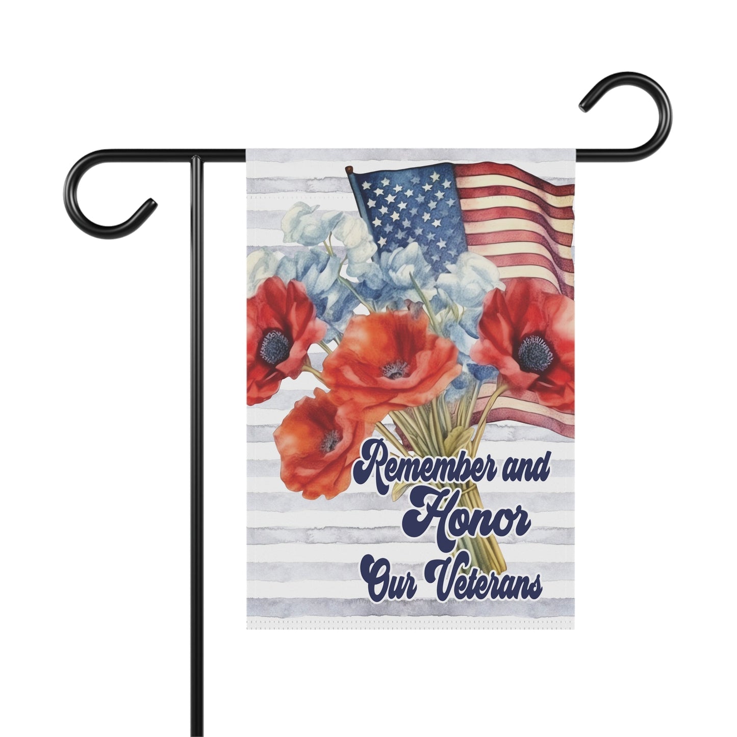 Veterans Day Garden Flag - Remember and Honor our Heros Home Decor