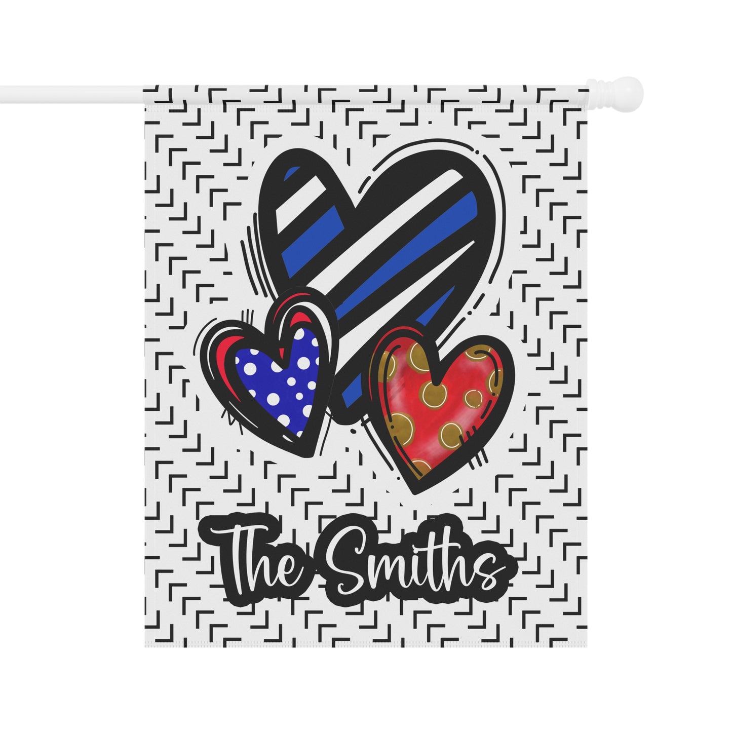 4th of July Red White and Blue Heart Summer Garden Flag - Premium Home Decor - Just $21.99! Shop now at Nine Thirty Nine Design