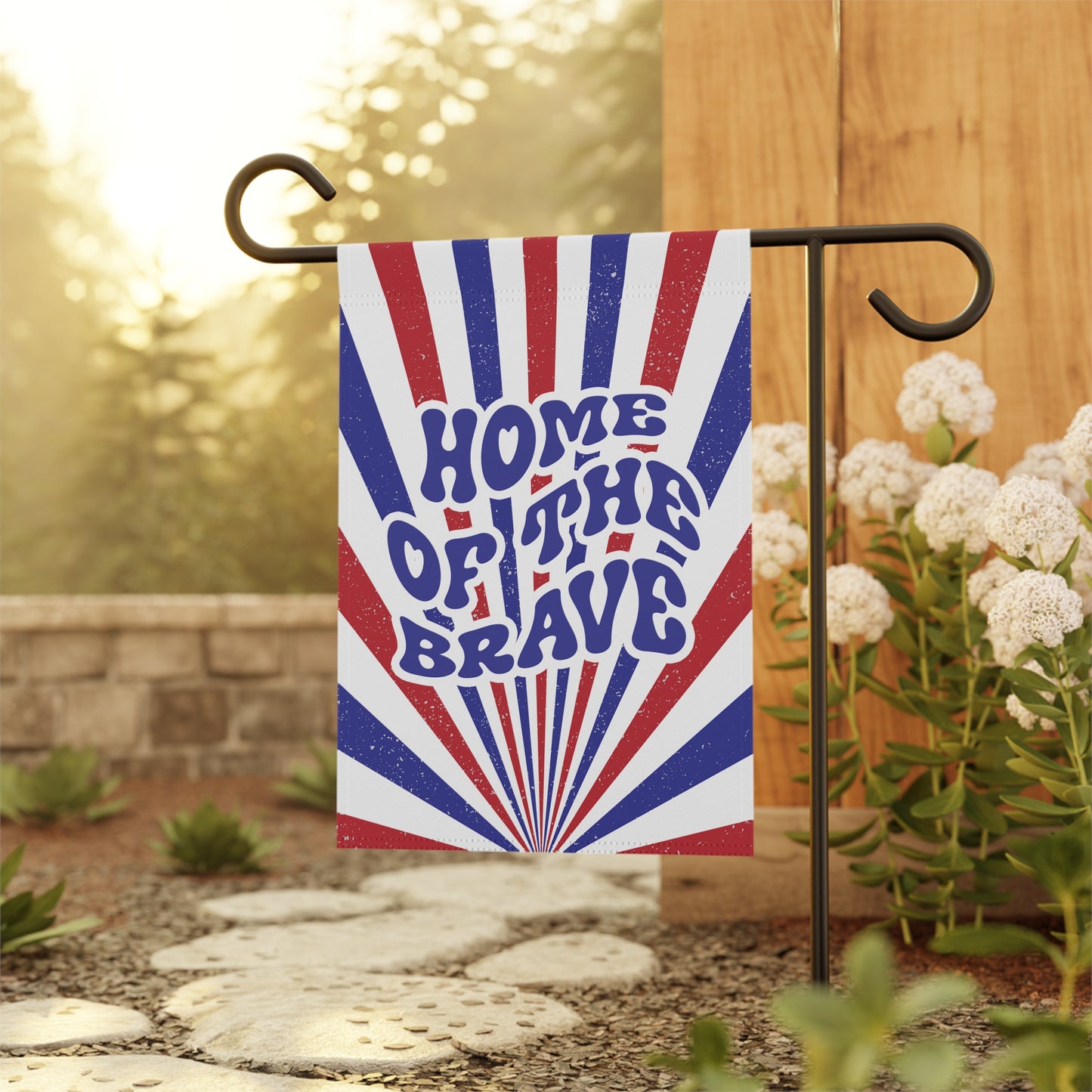 Home of the Brave Garden Flag
