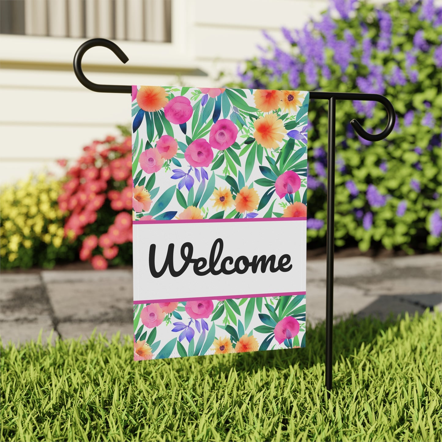 Welcome Spring Floral Flag - Premium Home Decor - Just $21.99! Shop now at Nine Thirty Nine Design