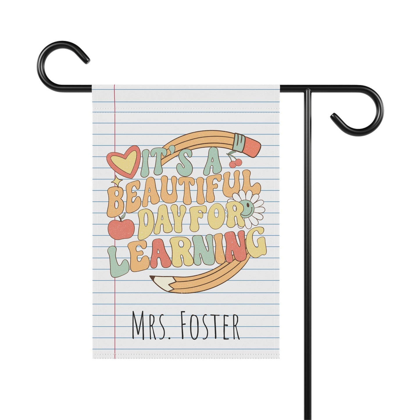 Personalized Teacher Garden Flag