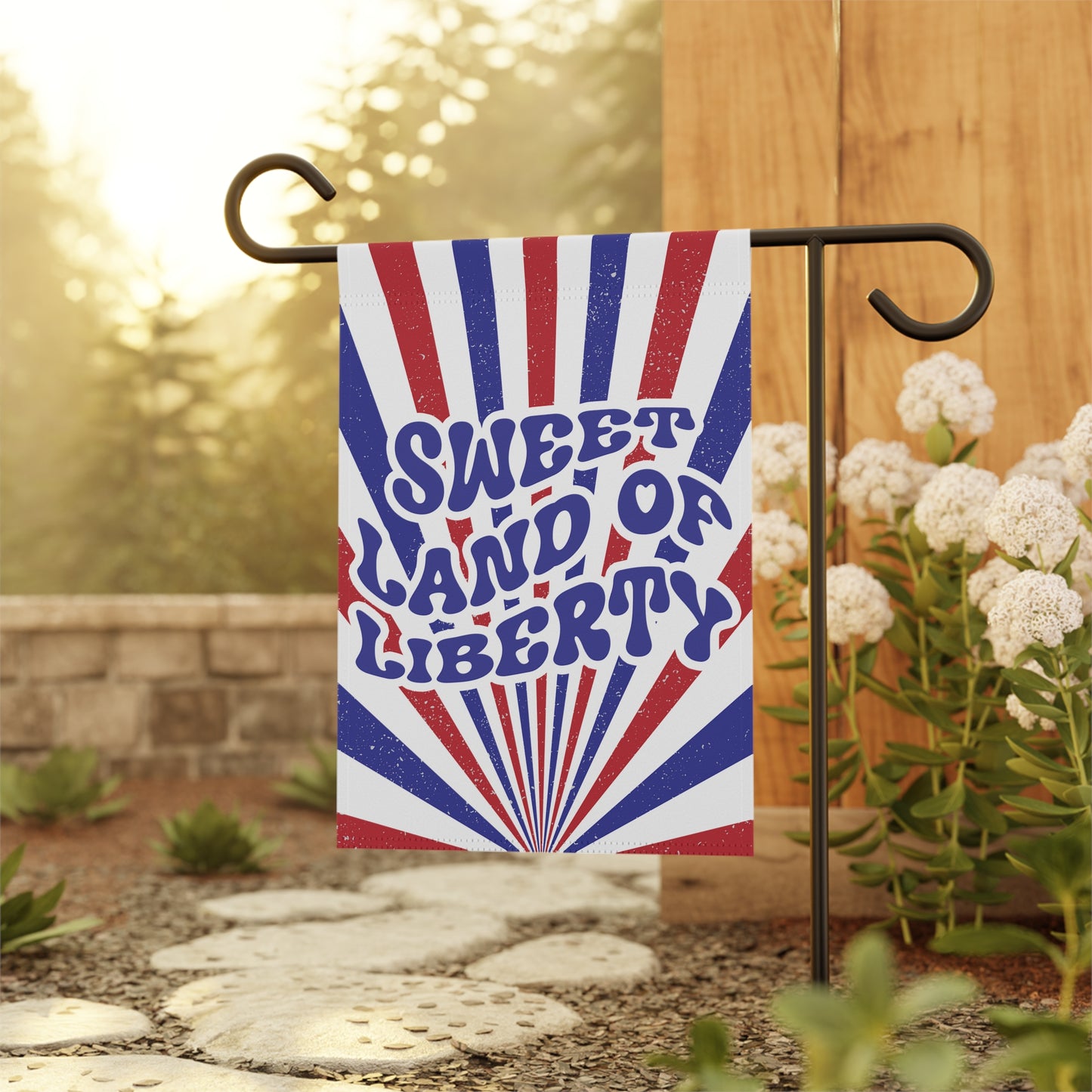 Sweet Land of Liberty House and Garden Flag