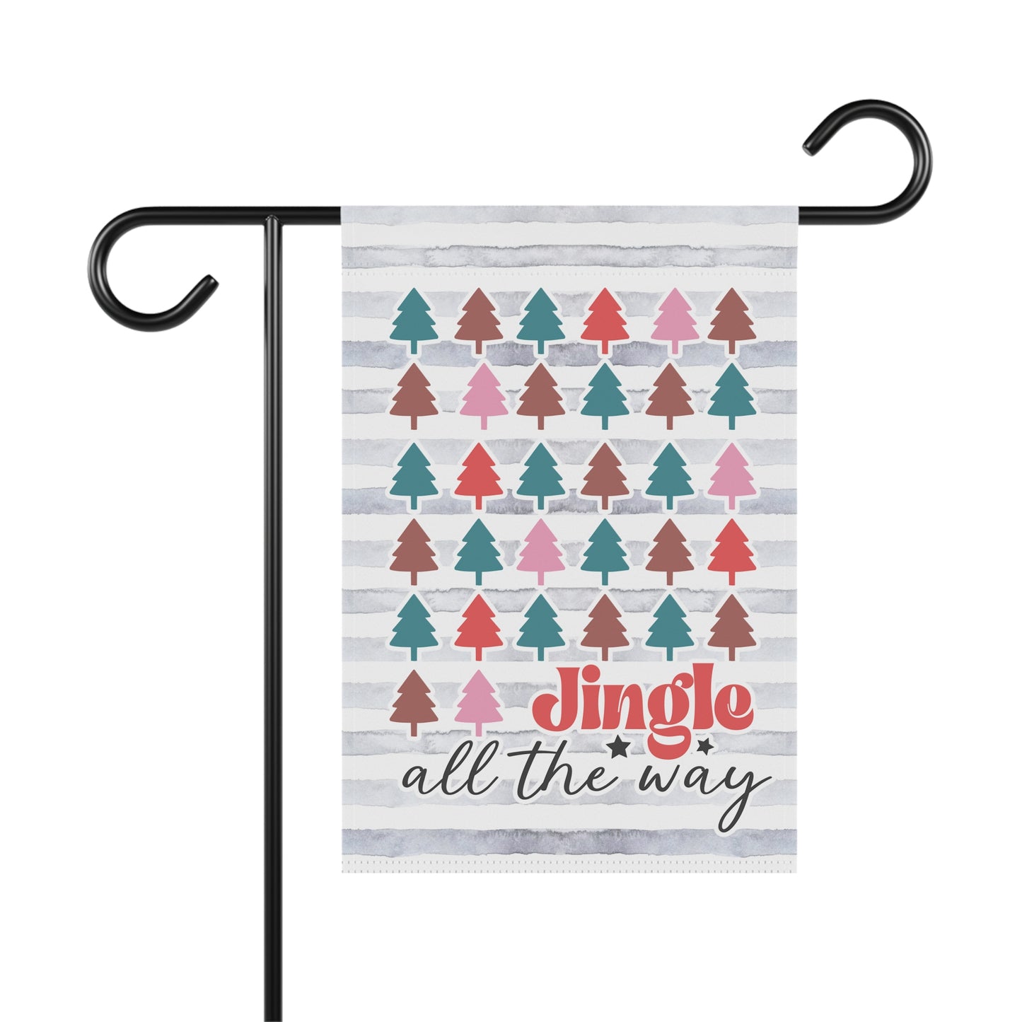 Jingle All The Way Retro Winter Garden Flag Home Decor