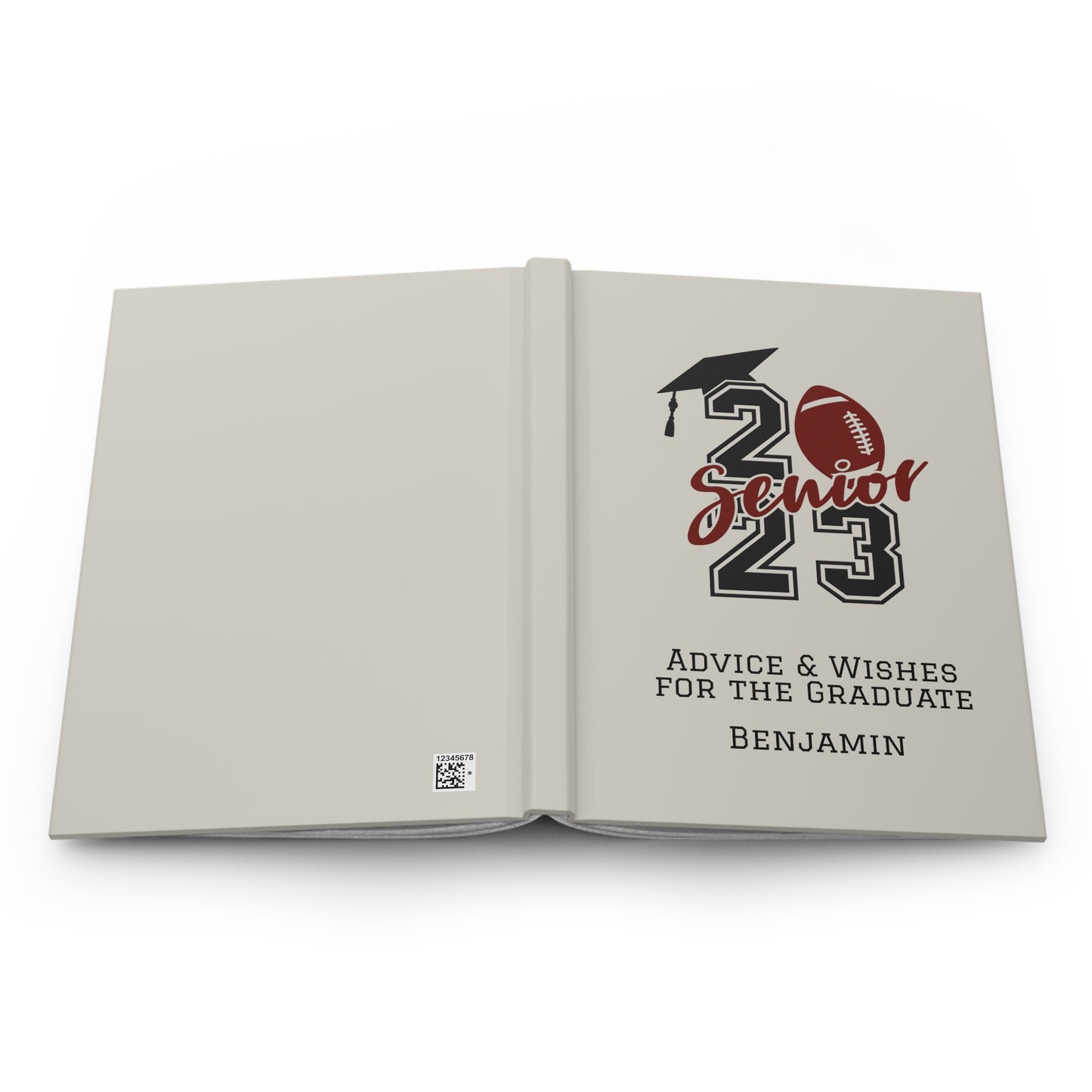Football Graduation Guest Book, Graduation Party, 2023 Graduate, High School Grad, College Graduation Gift, Graduation Book to Sign