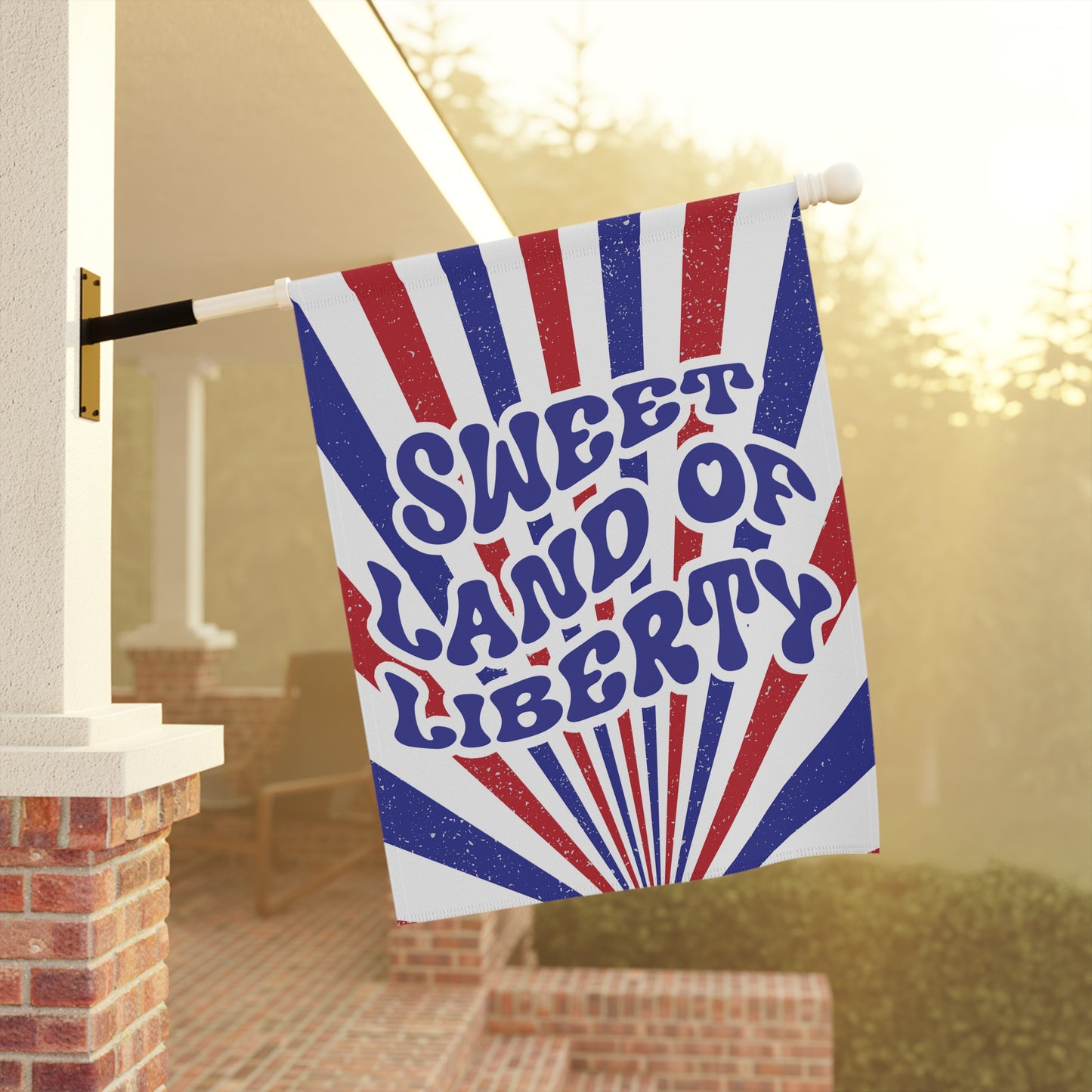 Sweet Land of Liberty House and Garden Flag