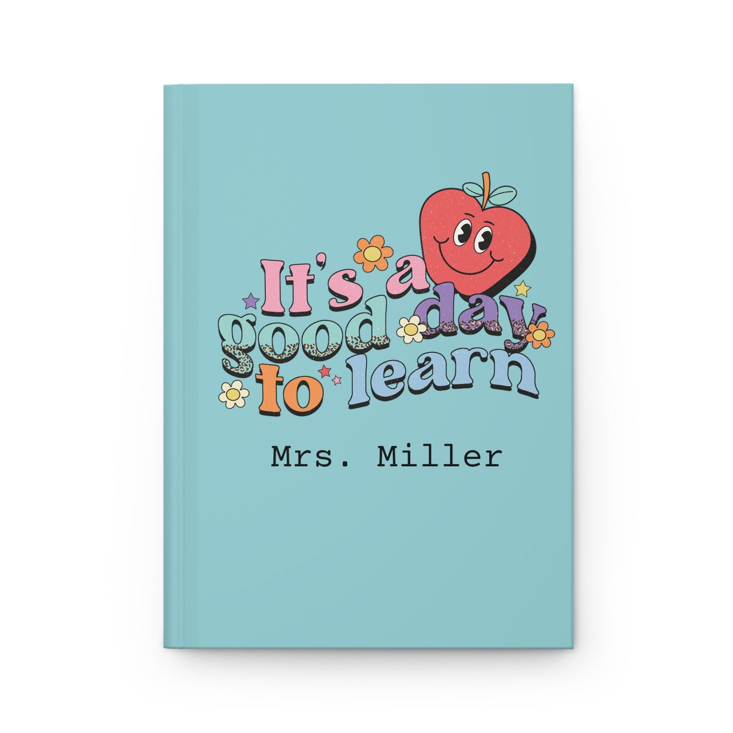 Teacher Book, Teacher Appreciation Gift, Gift for Teacher, Good Day To Learn, Gift from Student, Personalized Teacher Book, Retro Teacher