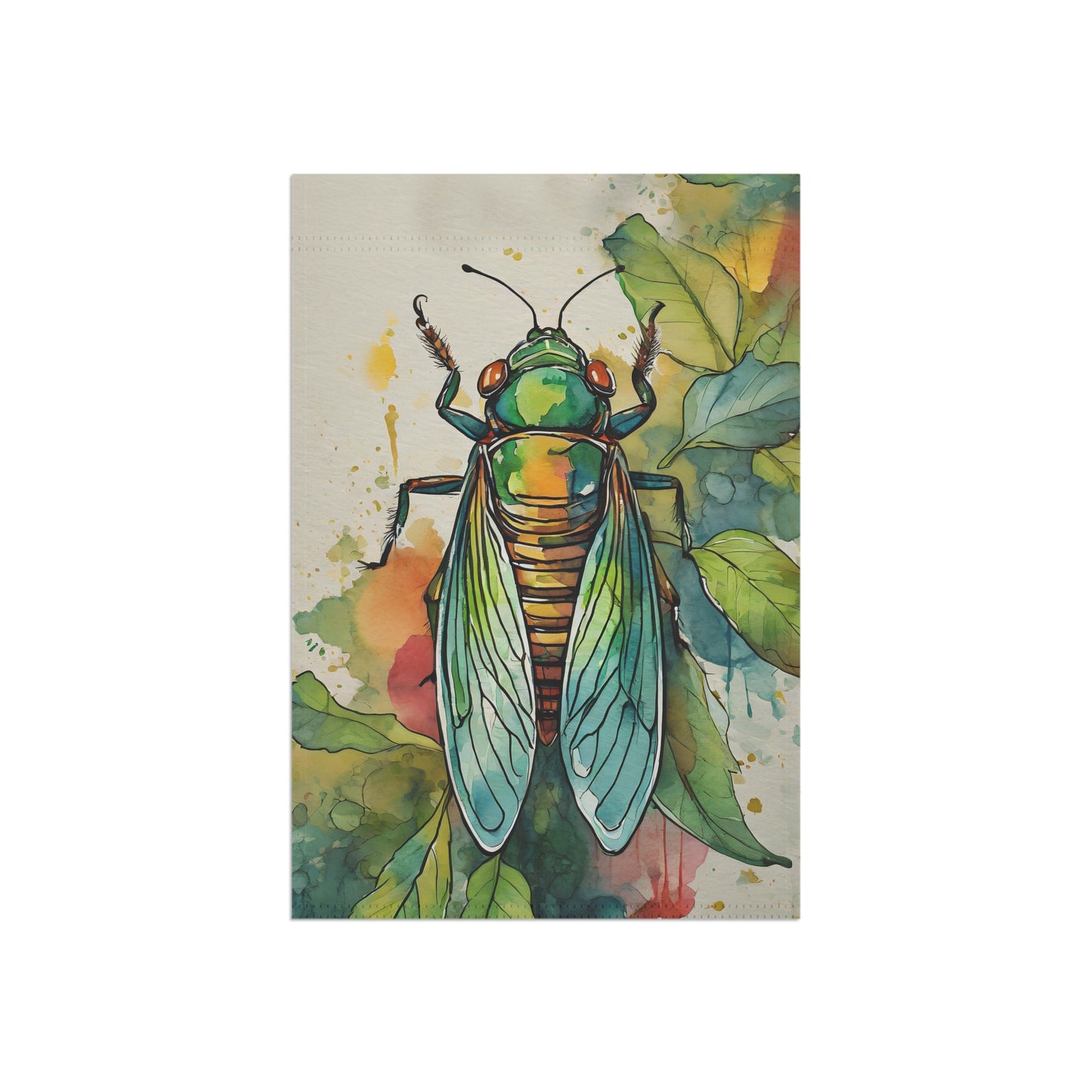 Cicada Garden Flag 2024 - Premium Home Decor - Just $21.99! Shop now at Nine Thirty Nine Design