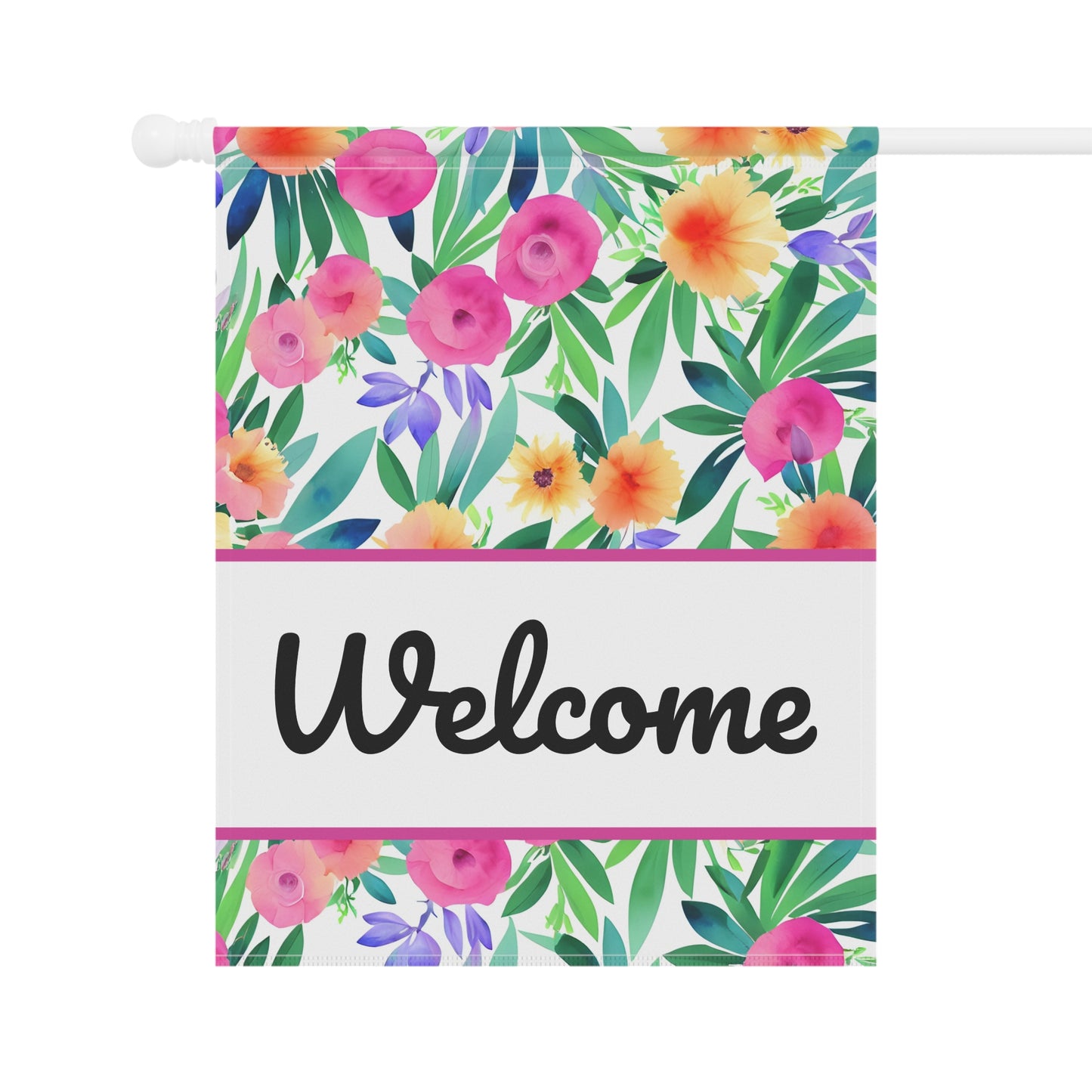 Welcome Spring Floral Flag - Premium Home Decor - Just $21.99! Shop now at Nine Thirty Nine Design