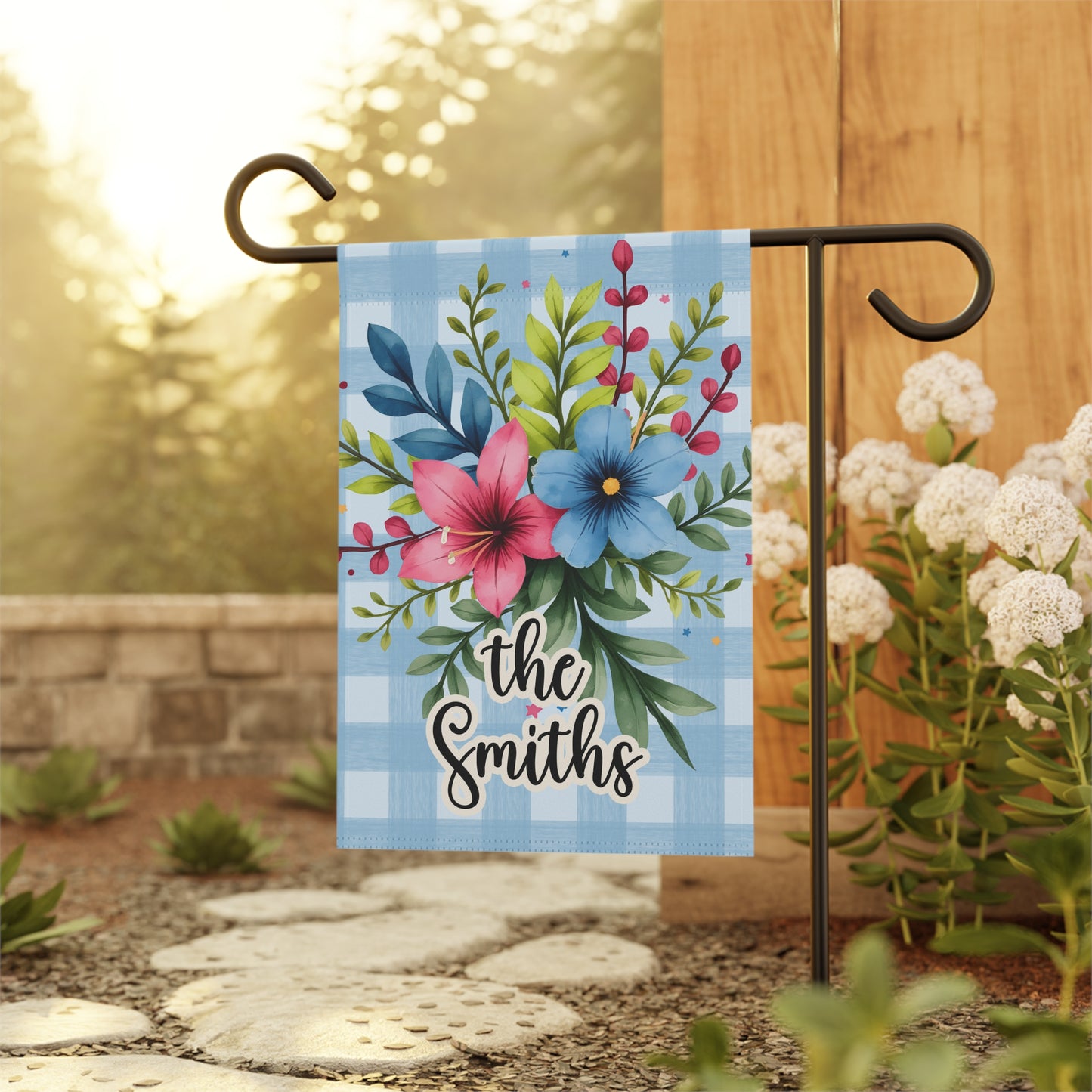 Personalized Floral Garden Flag for Spring and Summer Home Decor