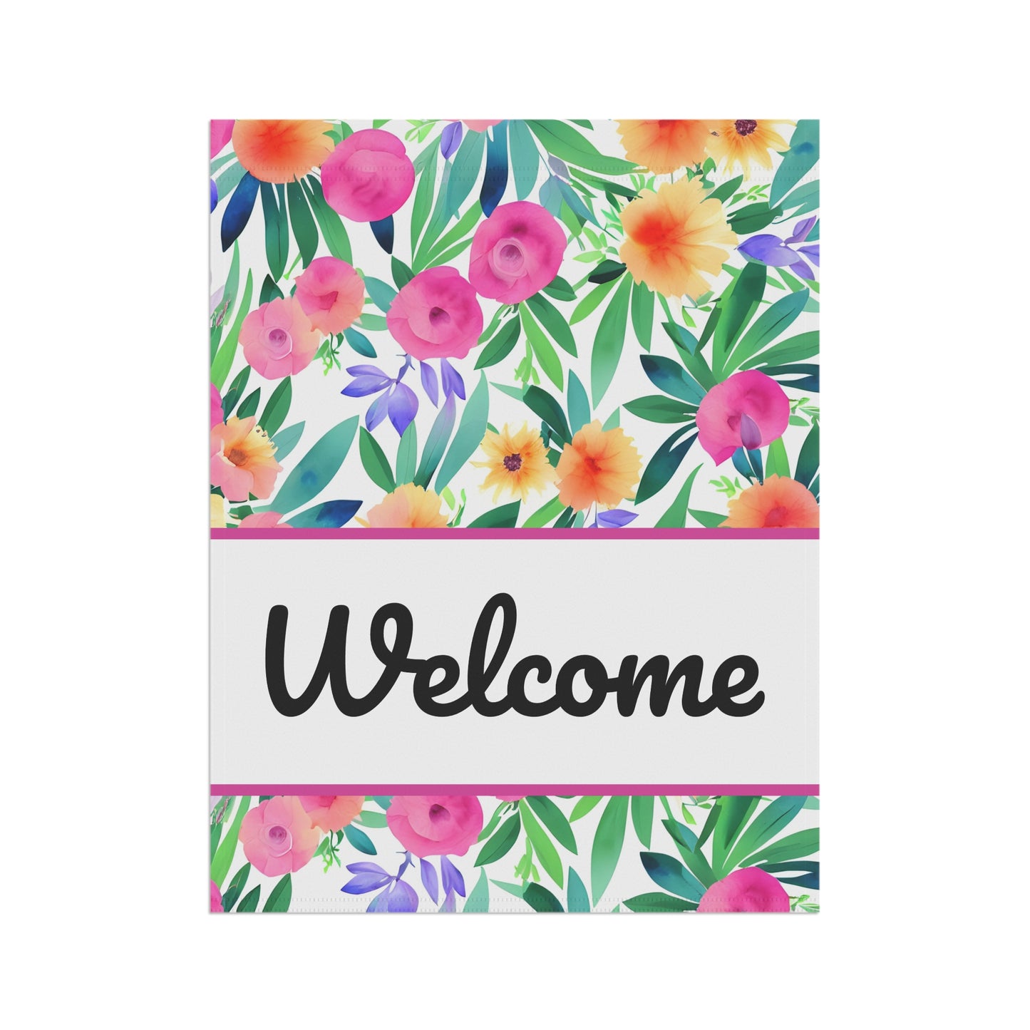 Welcome Spring Floral Flag - Premium Home Decor - Just $21.99! Shop now at Nine Thirty Nine Design