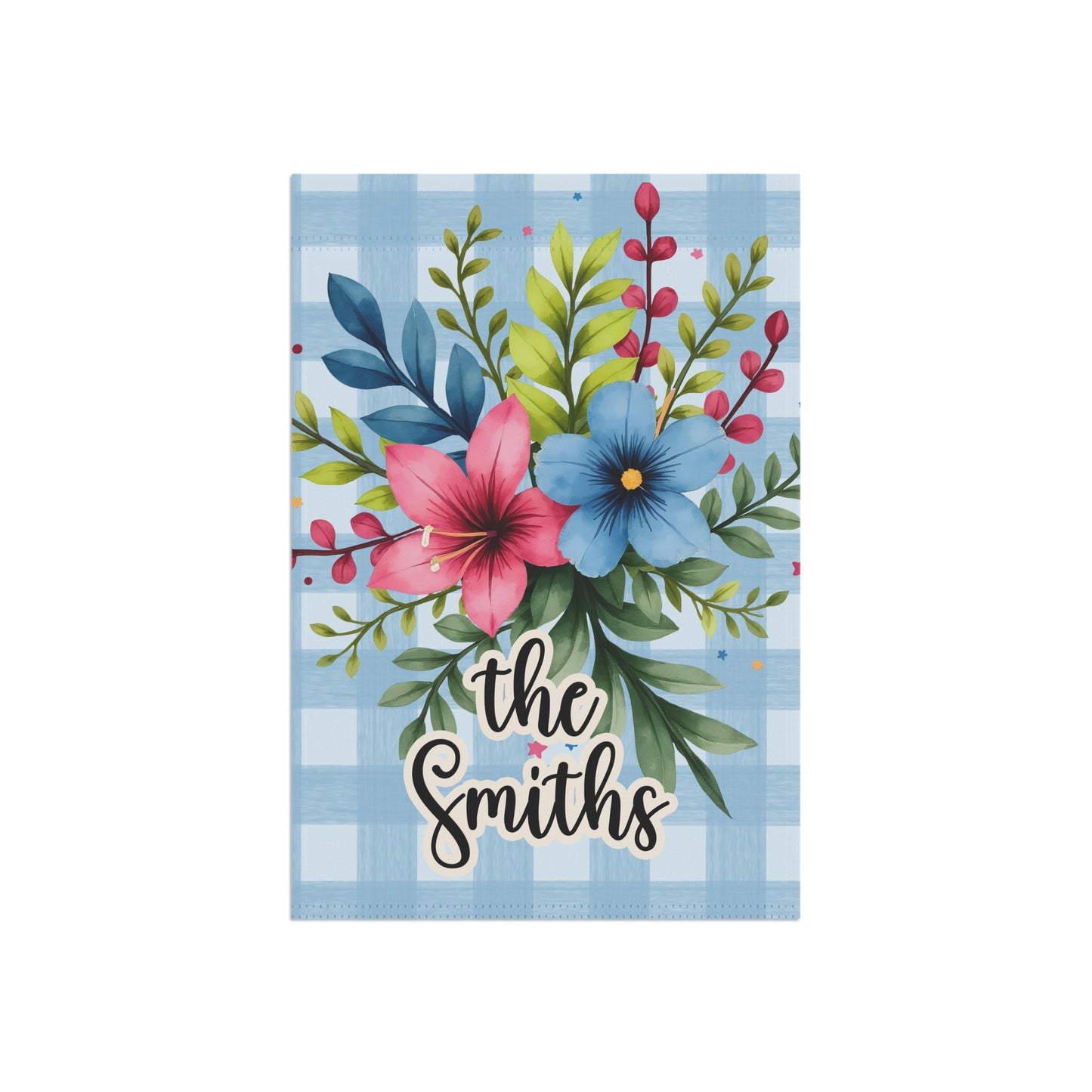 Personalized Floral Garden Flag for Spring and Summer Home Decor