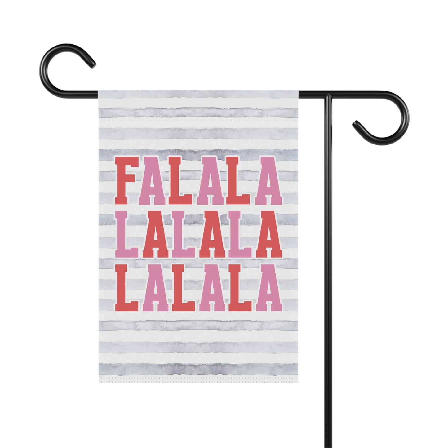 Pink Winter Fa La La La La Garden Flag Home Decor