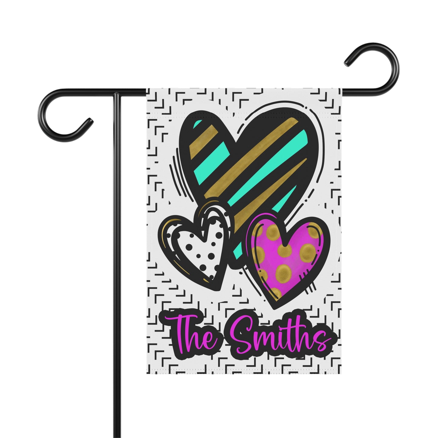 Doodle Heart Garden Flag - Premium Home Decor - Just $21.99! Shop now at Nine Thirty Nine Design