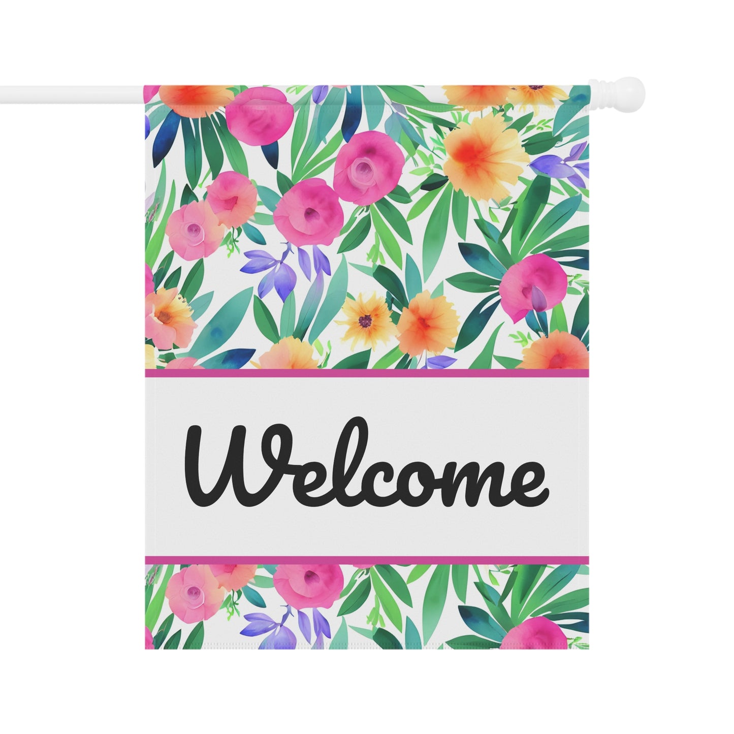 Welcome Spring Floral Flag - Premium Home Decor - Just $21.99! Shop now at Nine Thirty Nine Design