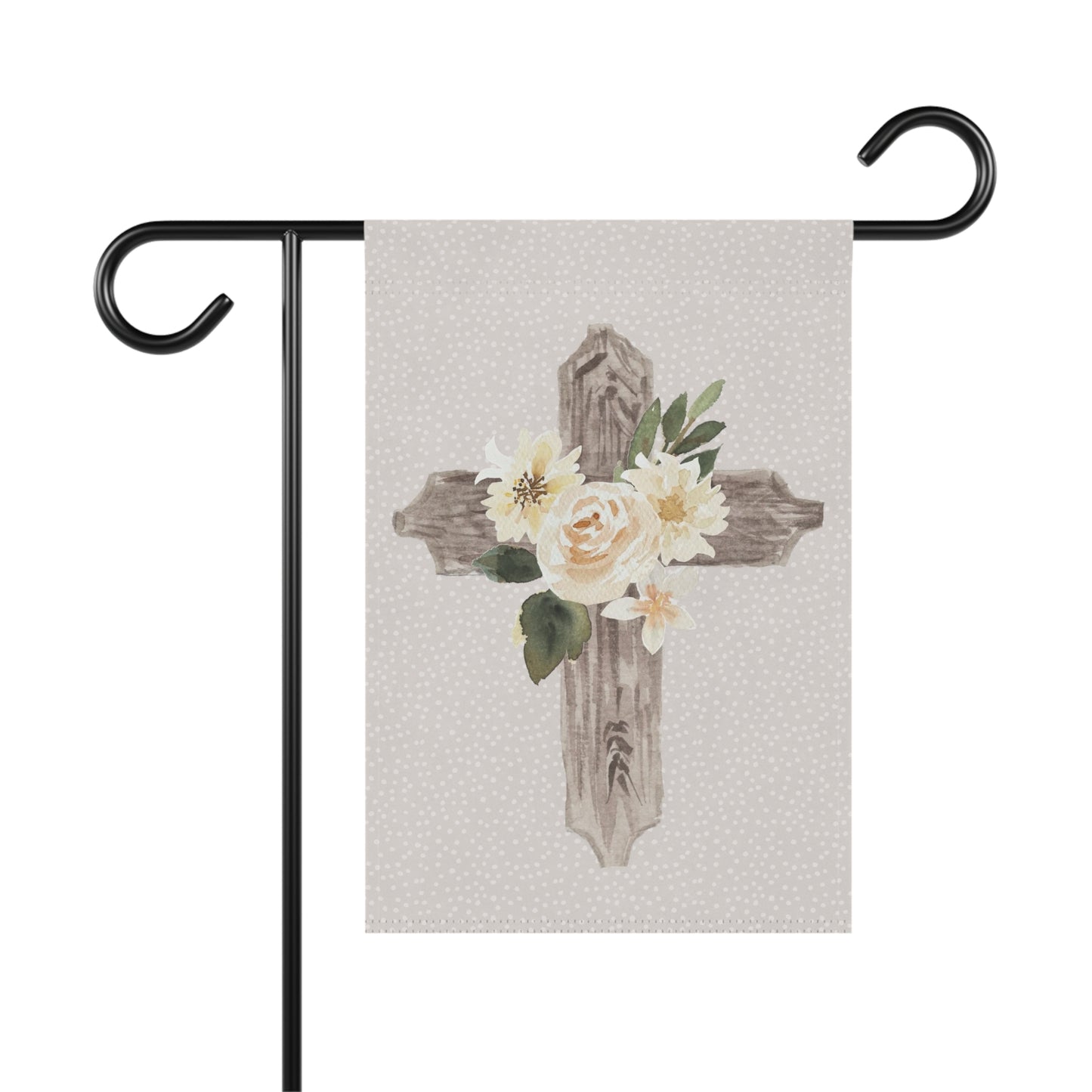 Cross Floral Garden Flag - Premium Home Decor - Just $21.99! Shop now at Nine Thirty Nine Design