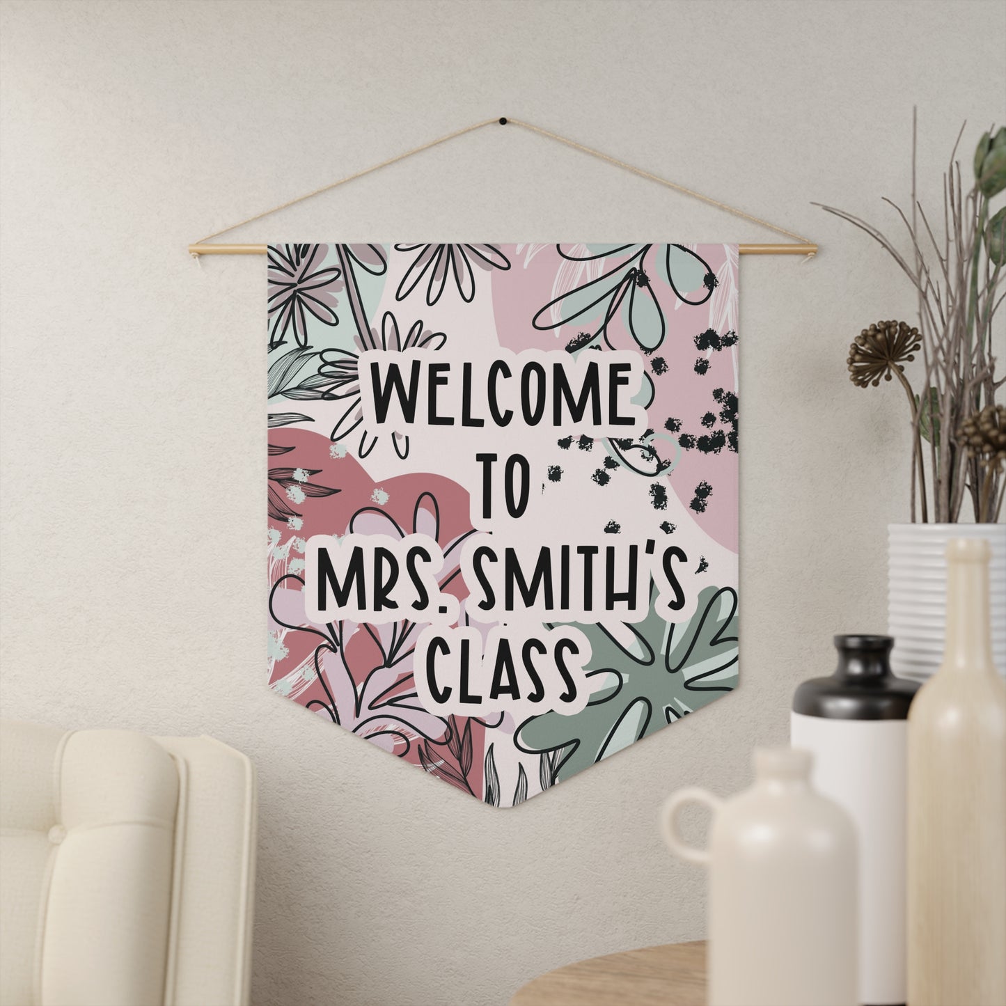 Boho Welcome To Class Door Hanger