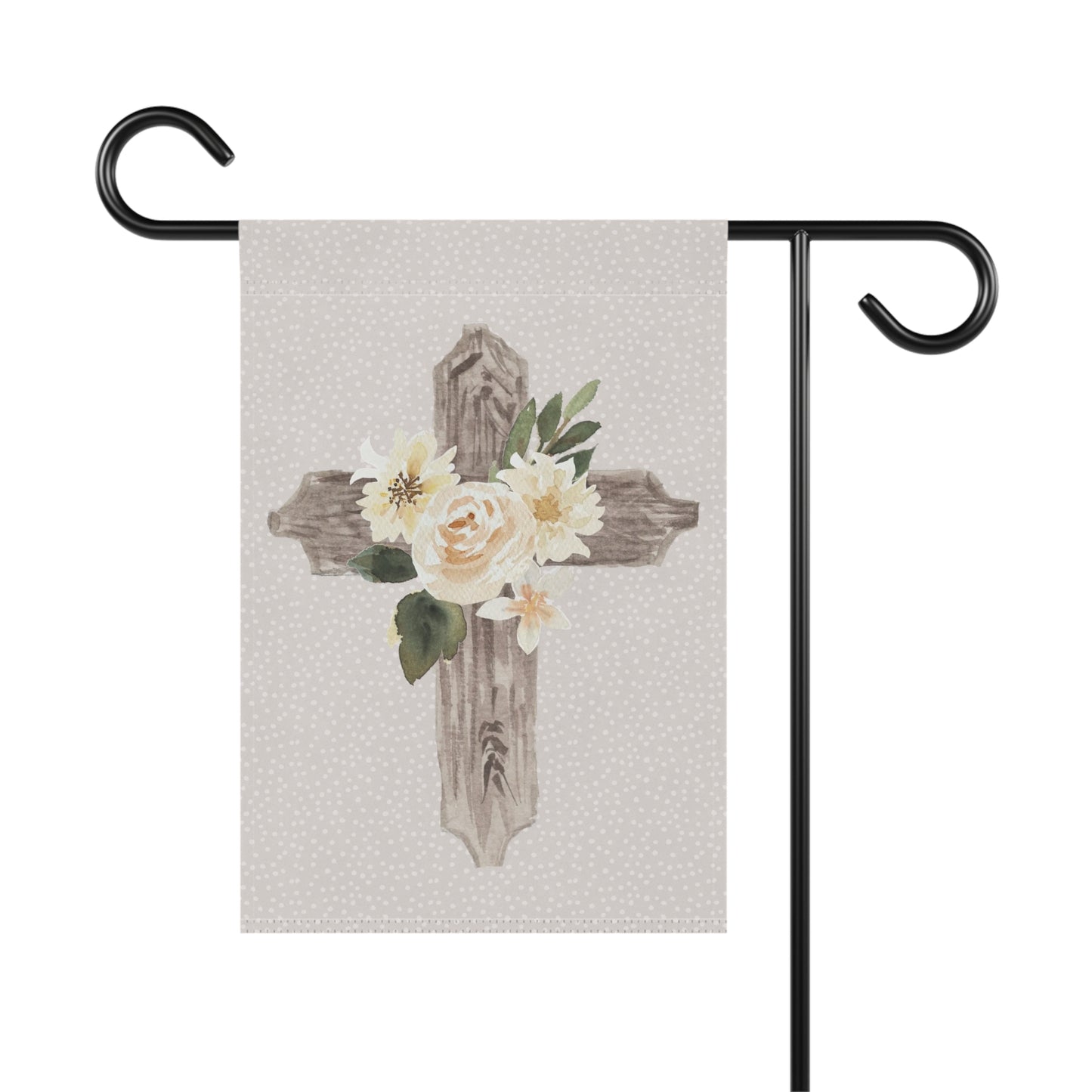 Cross Floral Garden Flag - Premium Home Decor - Just $21.99! Shop now at Nine Thirty Nine Design