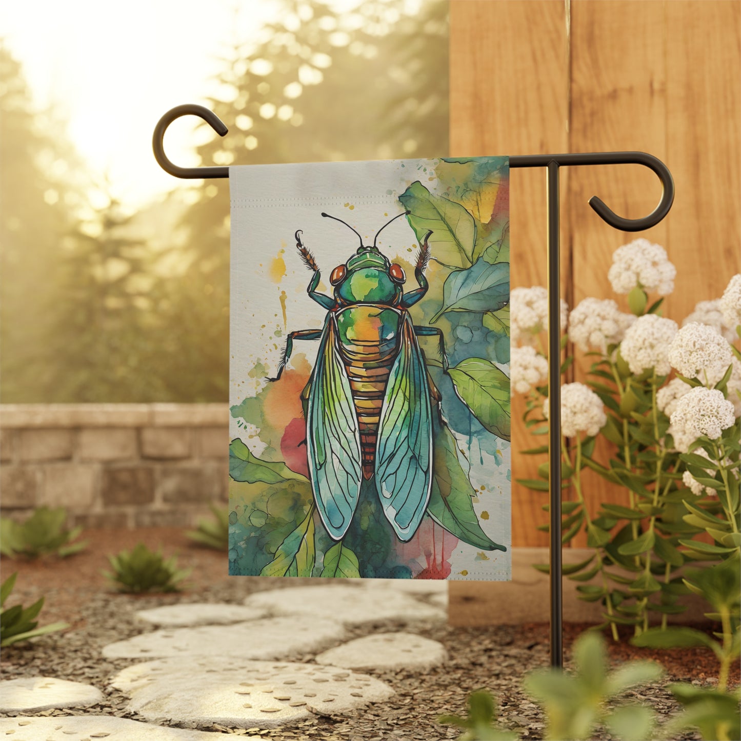 Cicada Garden Flag 2024 - Premium Home Decor - Just $21.99! Shop now at Nine Thirty Nine Design