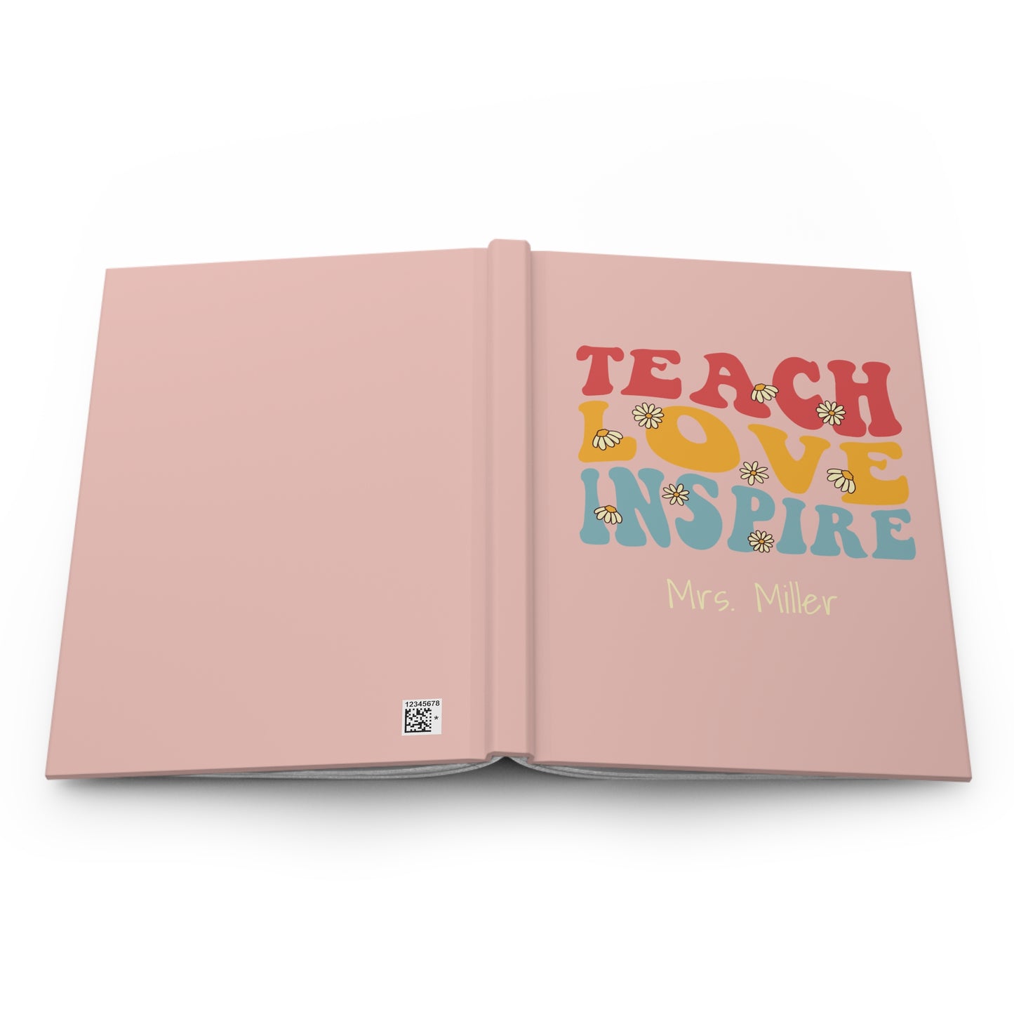 Teacher Book, Teacher Appreciation Gift, Gift for Teacher, Teacher Mode, Gift from Student, Teach Love Inspire, Personalized Teacher Book