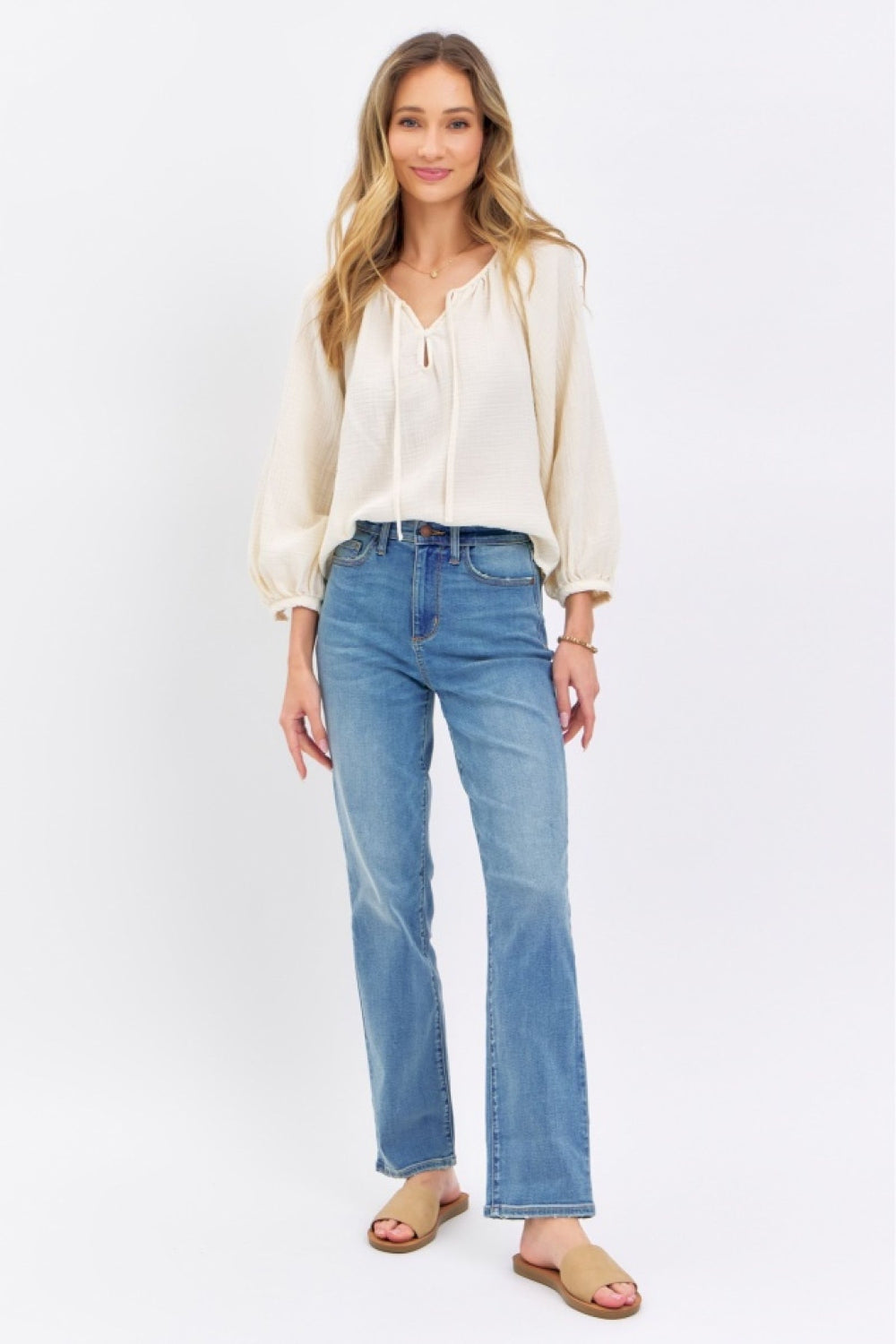 Judy Blue Full Size High Waist Straight Jeans - Premium  - Just $61.36! Shop now at Nine Thirty Nine Design