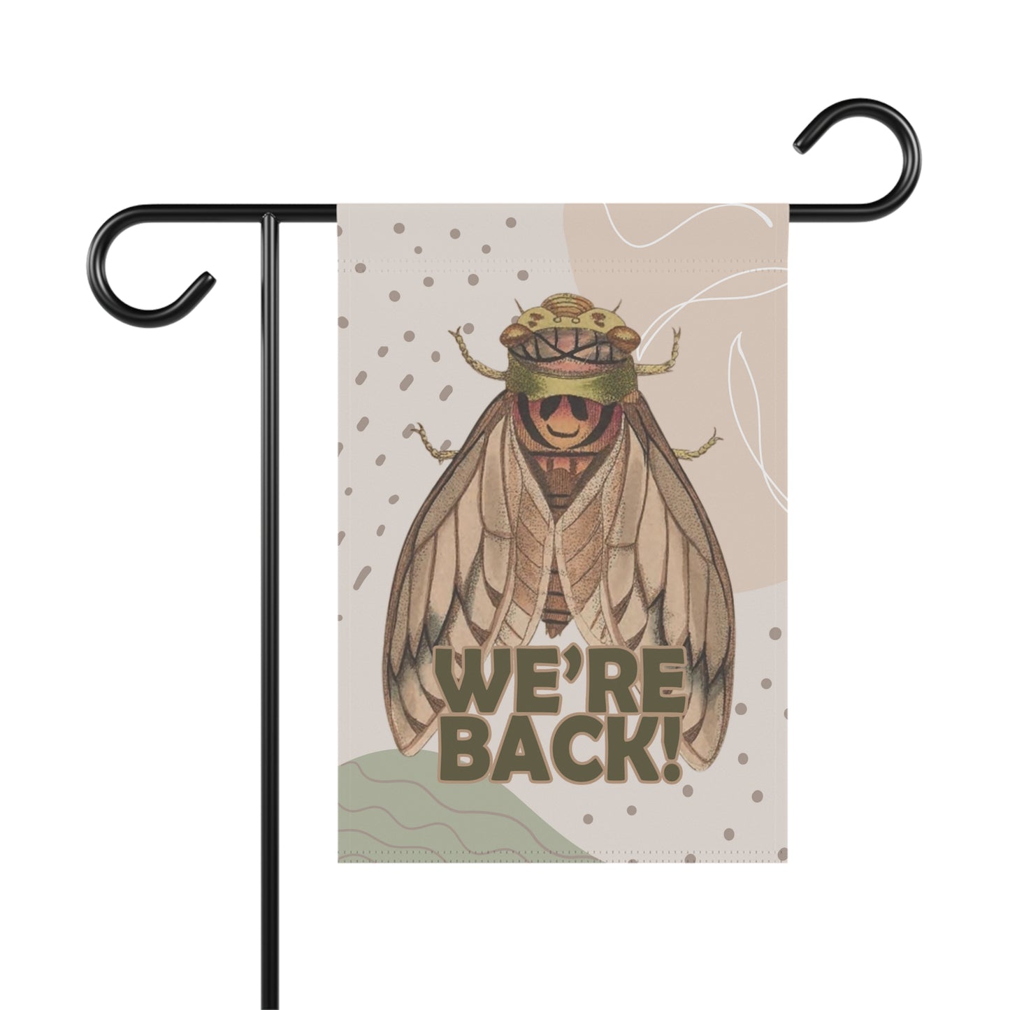 We're Back Cicada Summer Garden Flag - Premium Home Decor - Just $21.99! Shop now at Nine Thirty Nine Design