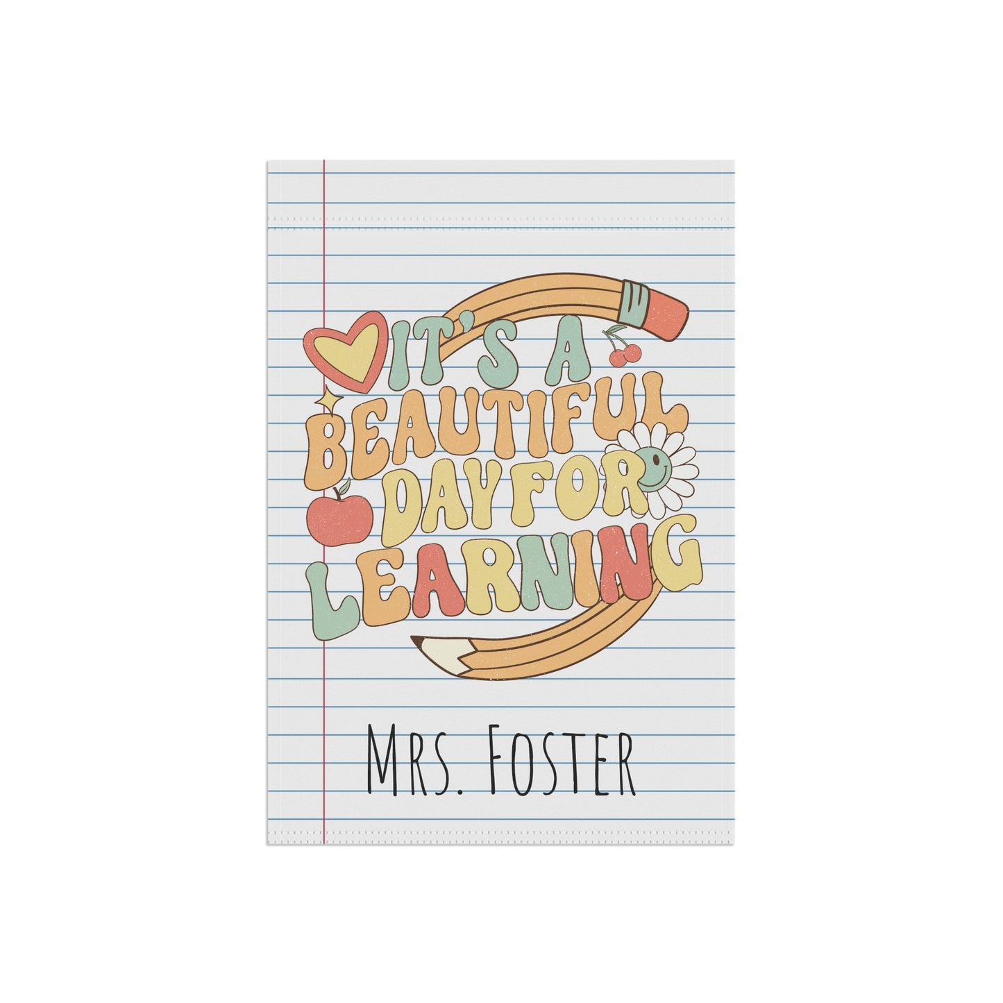 Personalized Teacher Garden Flag