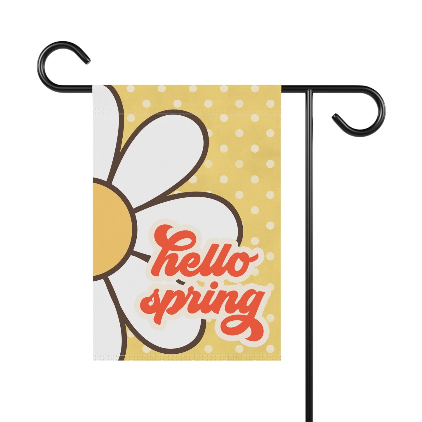 Hello Spring Daisy Garden and House Flag
