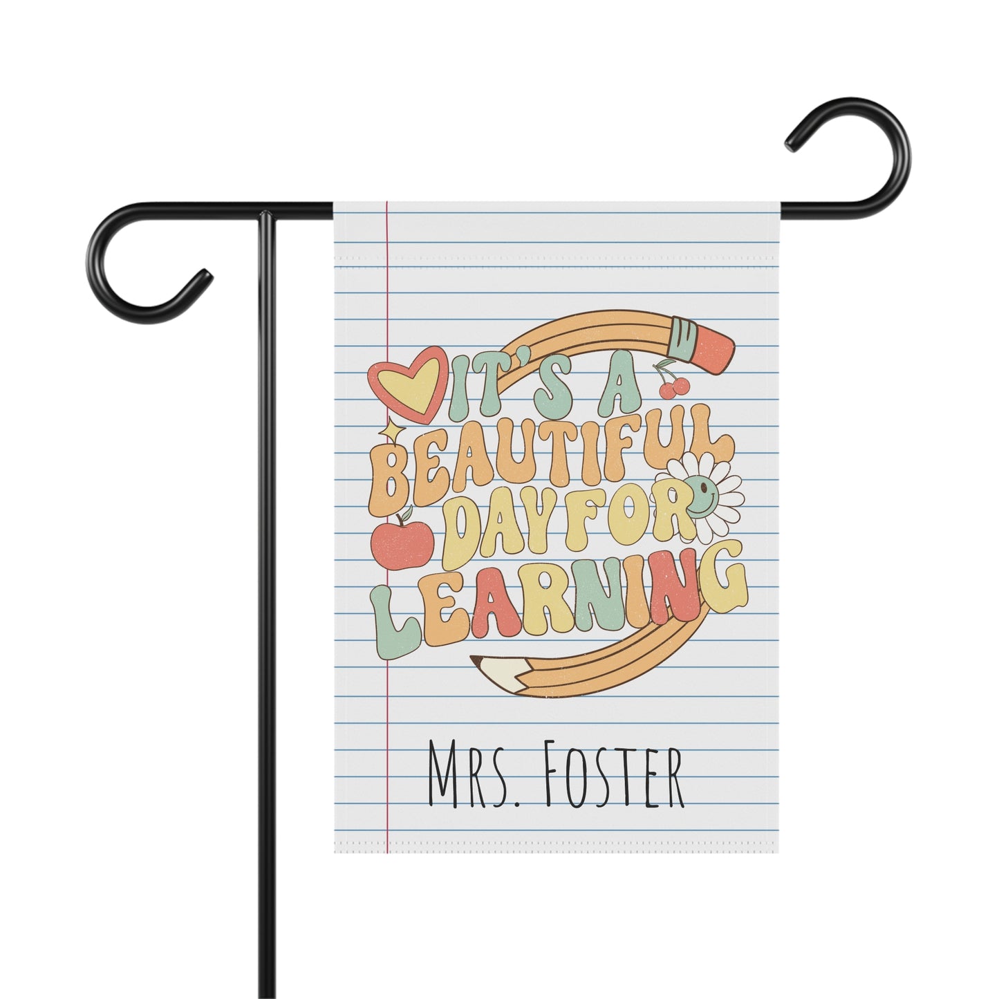 Personalized Teacher Garden Flag