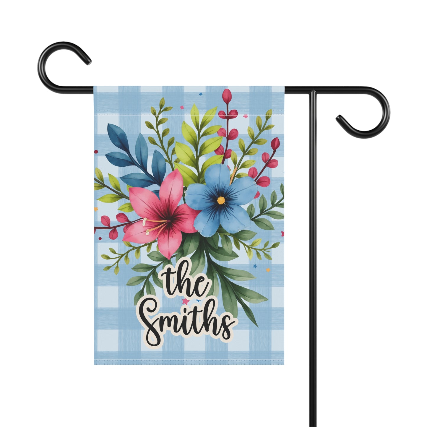 Personalized Floral Garden Flag for Spring and Summer Home Decor