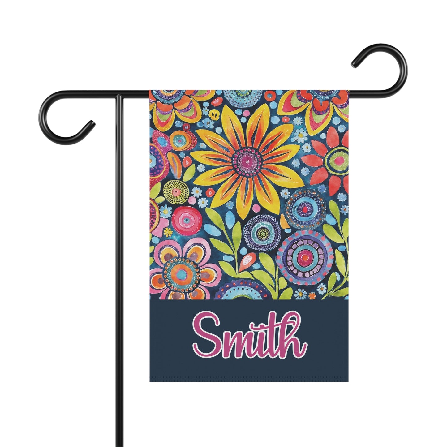 Personalized Floral Summer Garden Flag - Premium Home Decor - Just $21.99! Shop now at Nine Thirty Nine Design