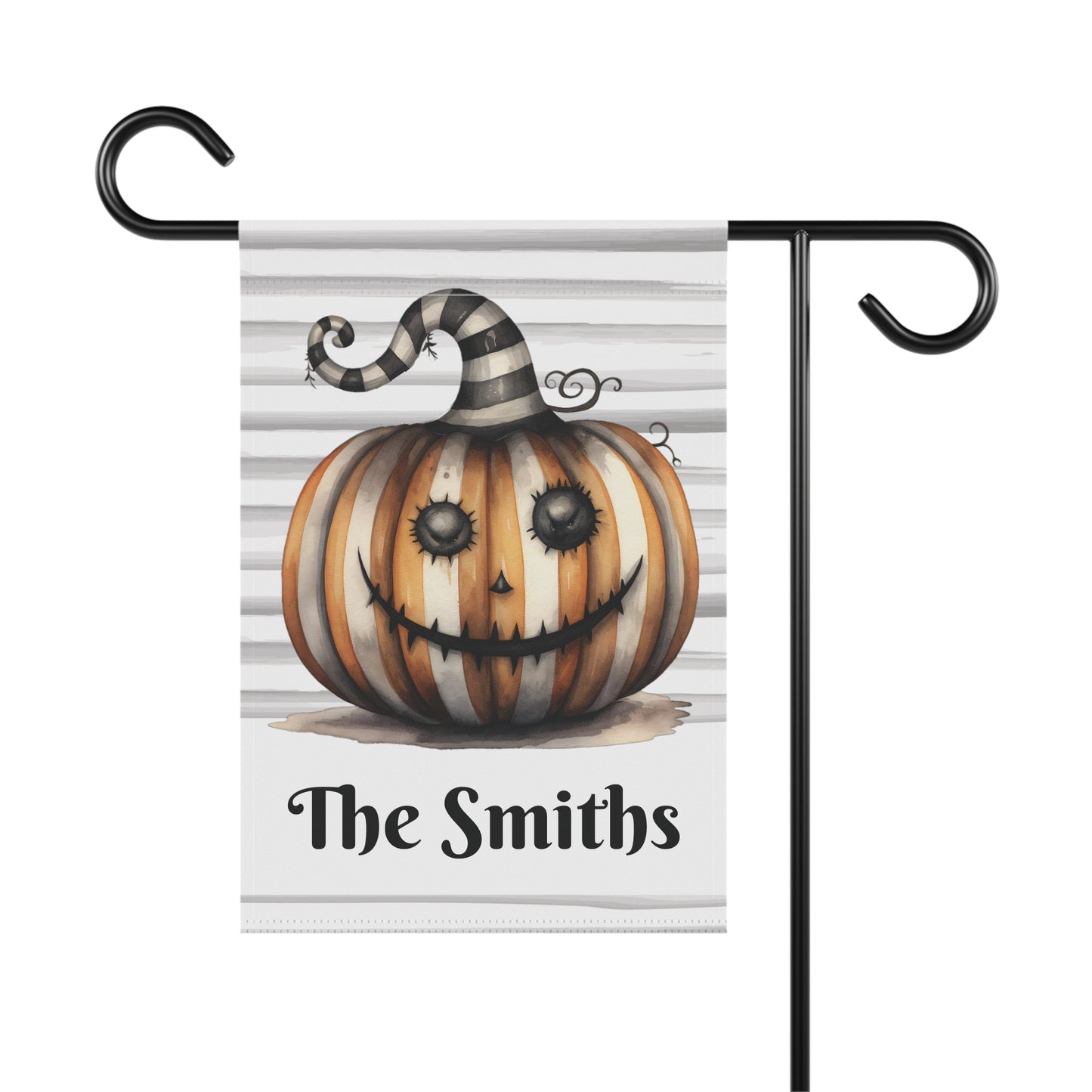 Spooky Pumpkin Personalized Halloween Garden Flag Home Decor
