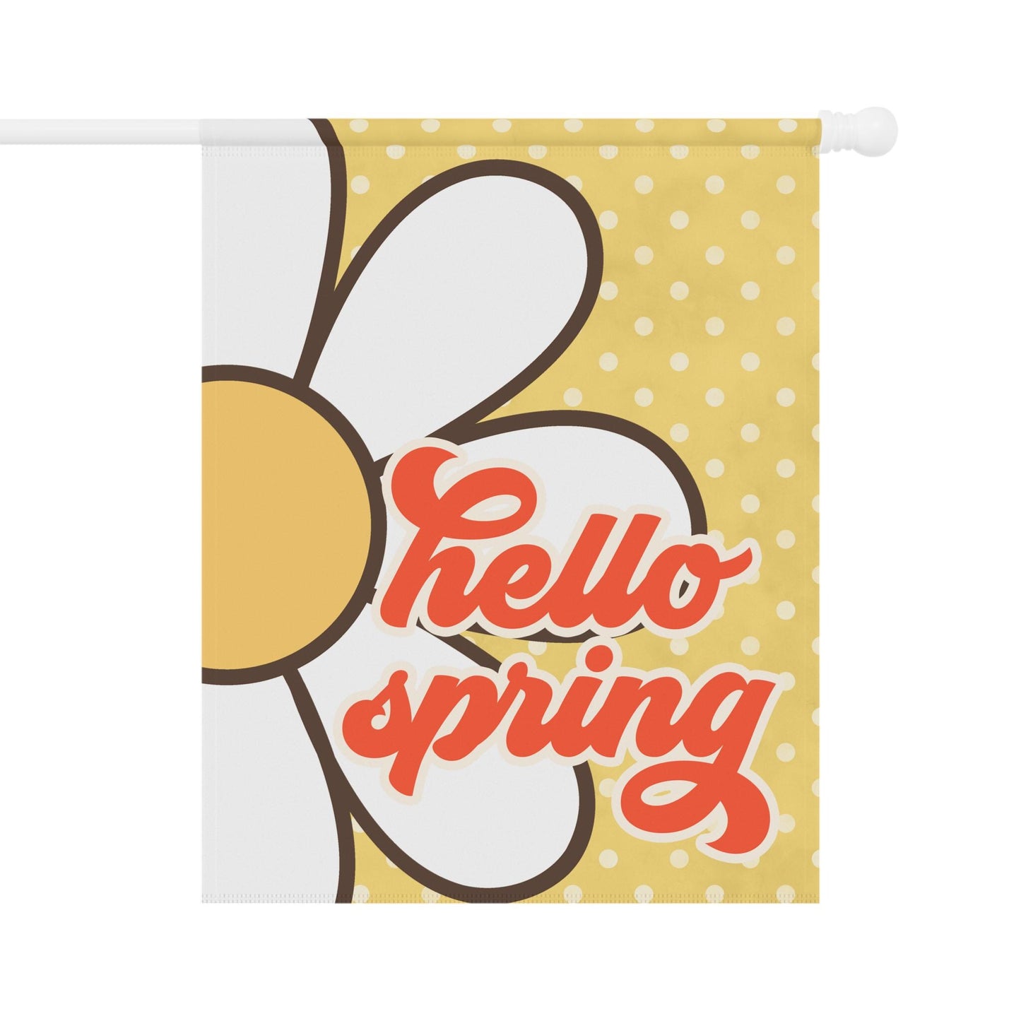 Hello Spring Daisy Garden and House Flag