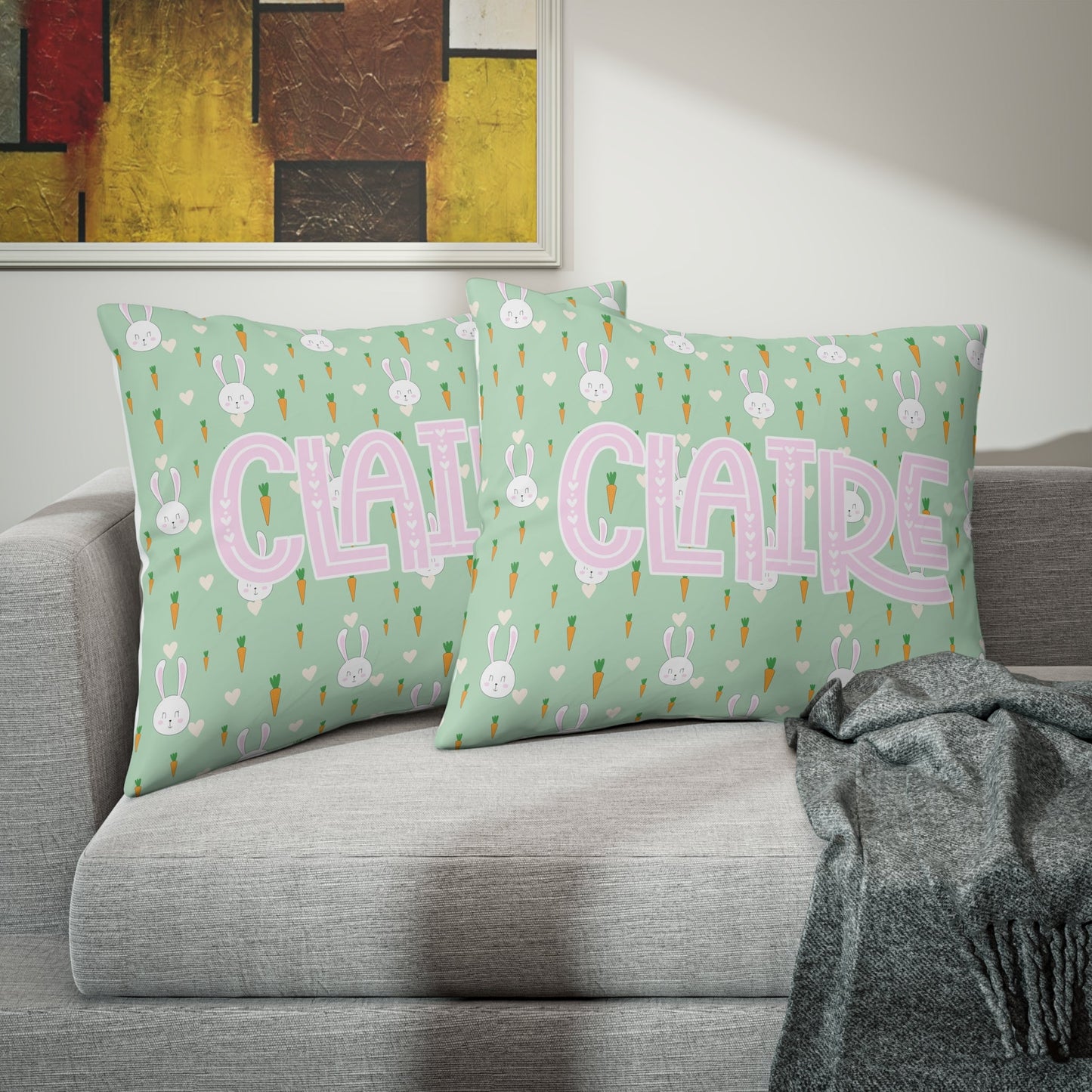 Personalized Easter Pillow Case - Premium Home Decor - Just $22.50! Shop now at Nine Thirty Nine Design