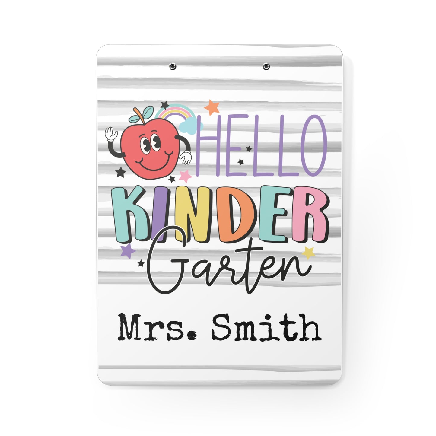 Personalized Teacher Clipboard, Teacher Appreciation Gift, Custom Monogram Clip Board, Retro, Monogram Teacher Gift, Back to School