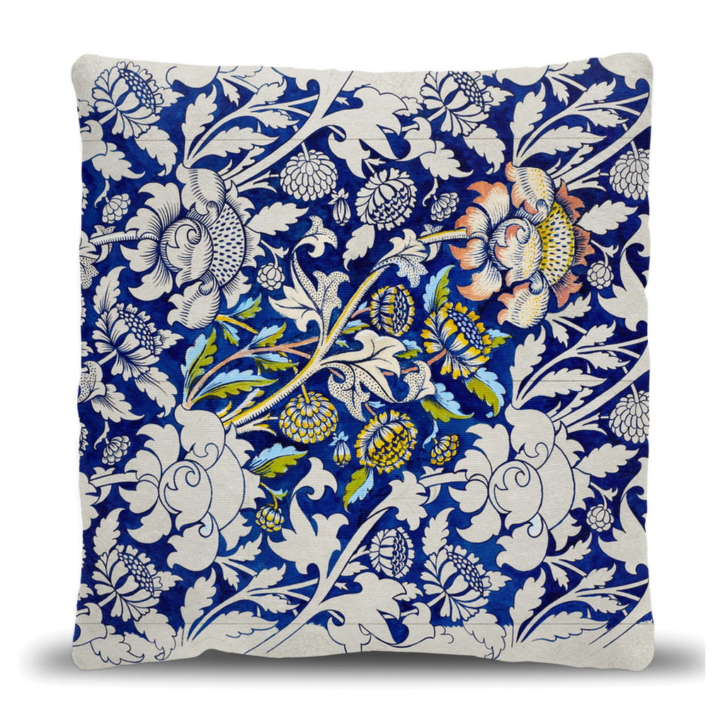 WIlliam Morris Blue Woven Pillow Pillow