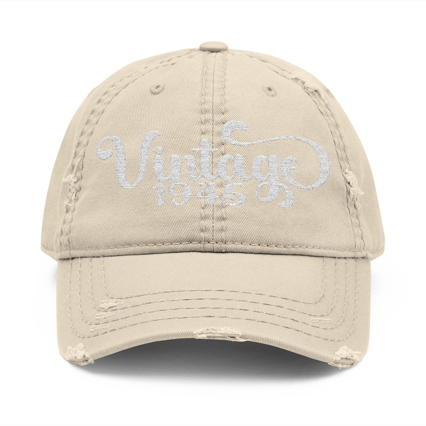 Vintage 1945 Distressed Dad Cap - 80th Birthday Gift for Grandpa or Grandma Physical