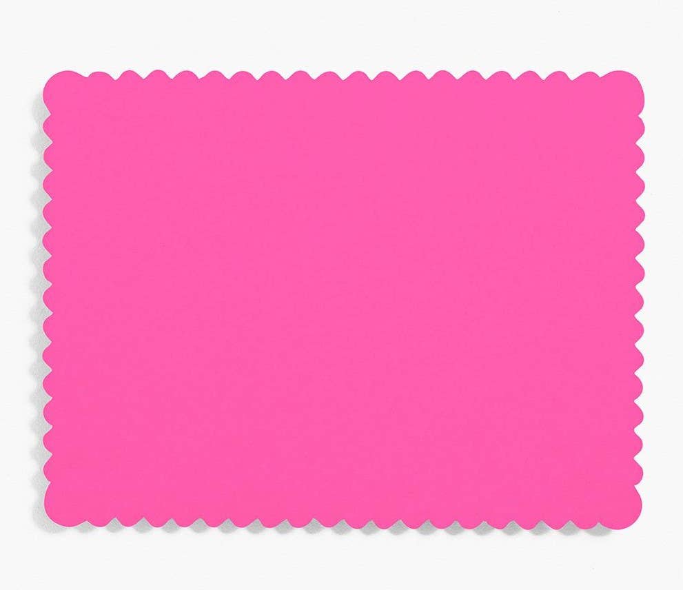 A2 Scallop Note Cards Bulk Pack (100 pack): Red
