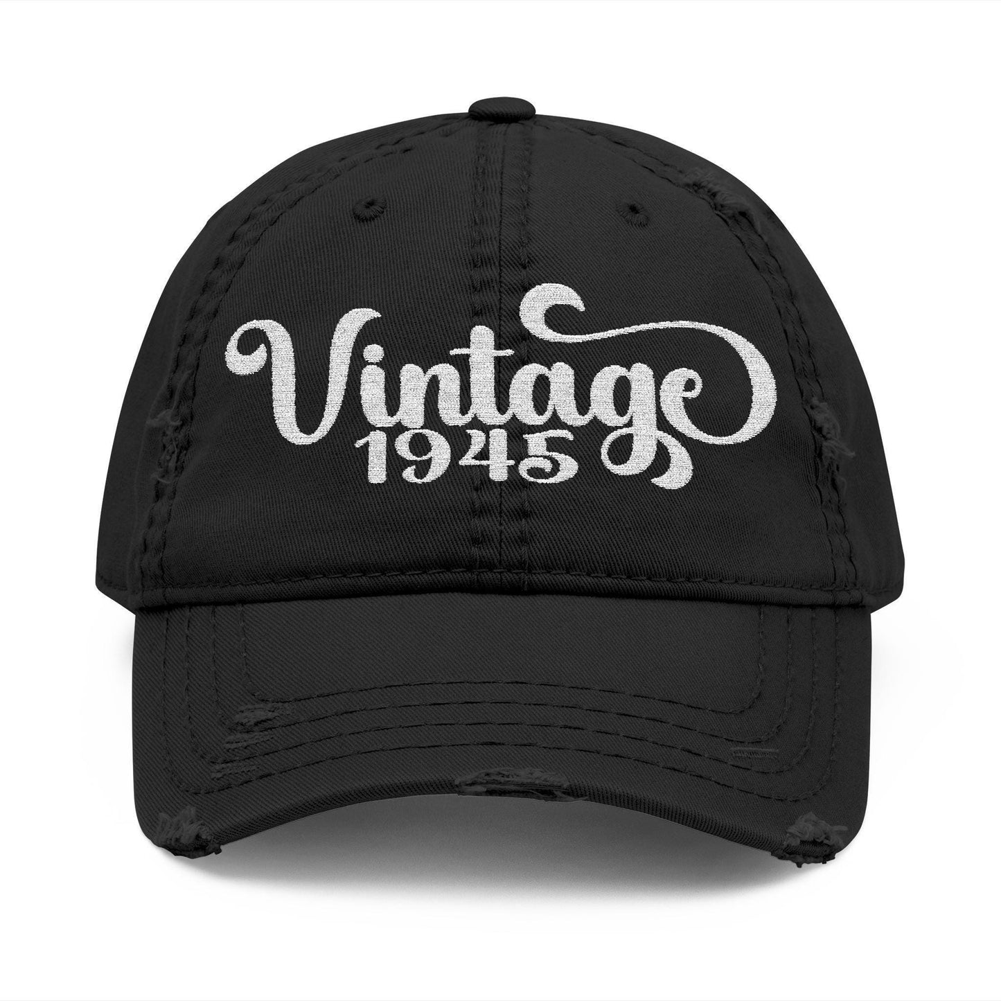 Vintage 1945 Distressed Dad Cap - 80th Birthday Gift for Grandpa or Grandma Physical