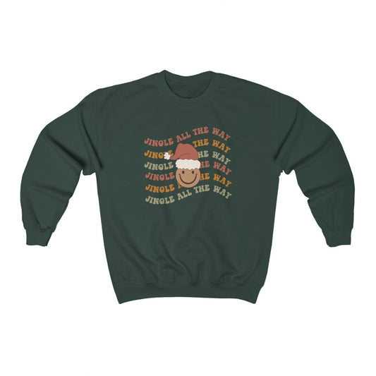 Retro Christmas Sweatshirt, Jingle All The Way, Holiday Sweaters For Women, Christmas Sweater, Hippie Holiday Shirt, Crewneck, UNISEX, 70s - Premium Sweatshirt - Just $29.50! Shop now at Nine Thirty Nine Design