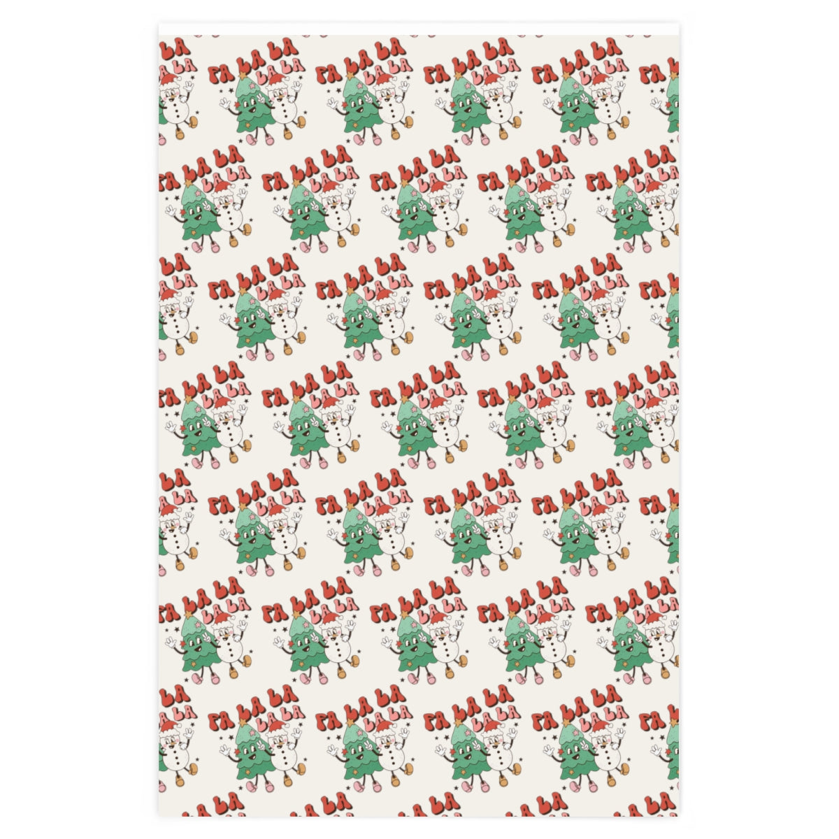 Retro Christmas Wrapping Paper
