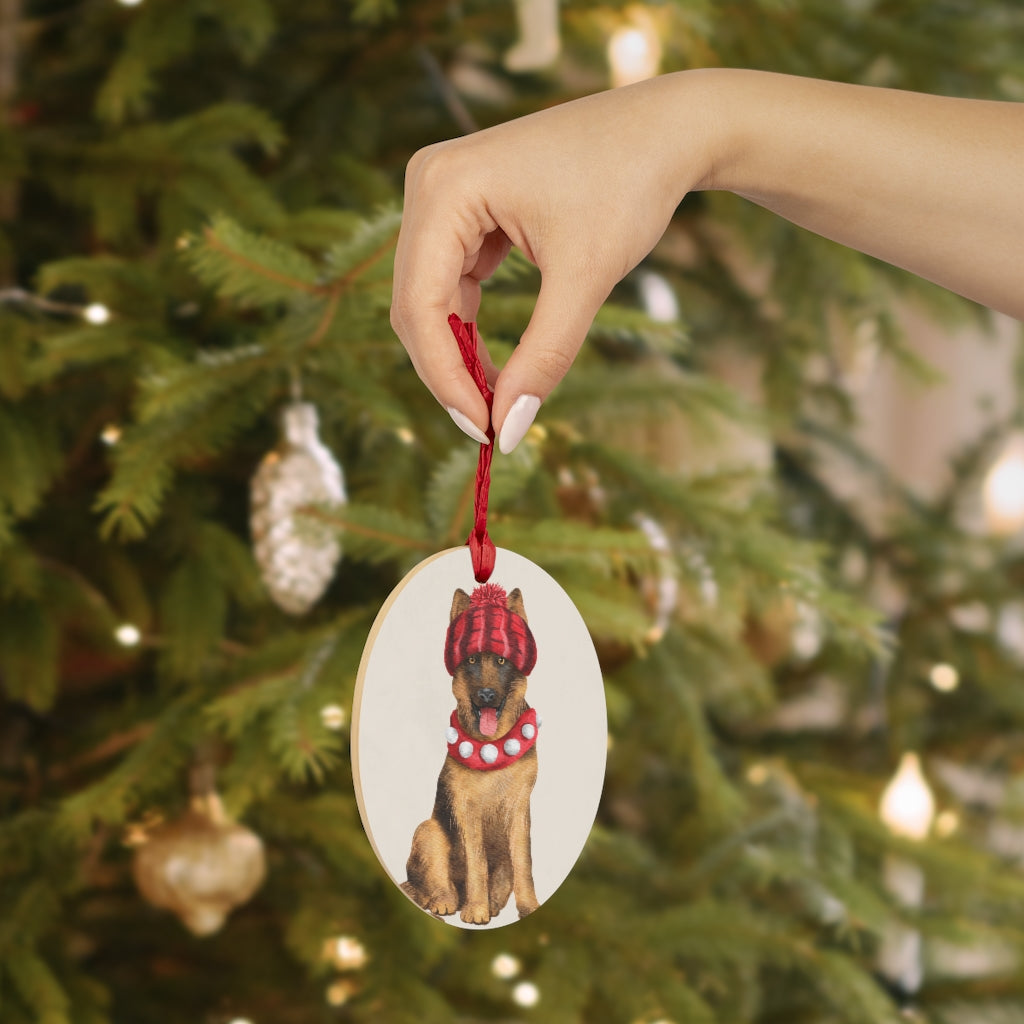 German Shepard Christmas Ornament, Dog Ornament, Christmas Dog Gift, Dog Lover Gift, Dog Christmas Decor, Dog Christmas Tree, Reindeer Dog - Premium Home Decor - Just $16.50! Shop now at Nine Thirty Nine Design