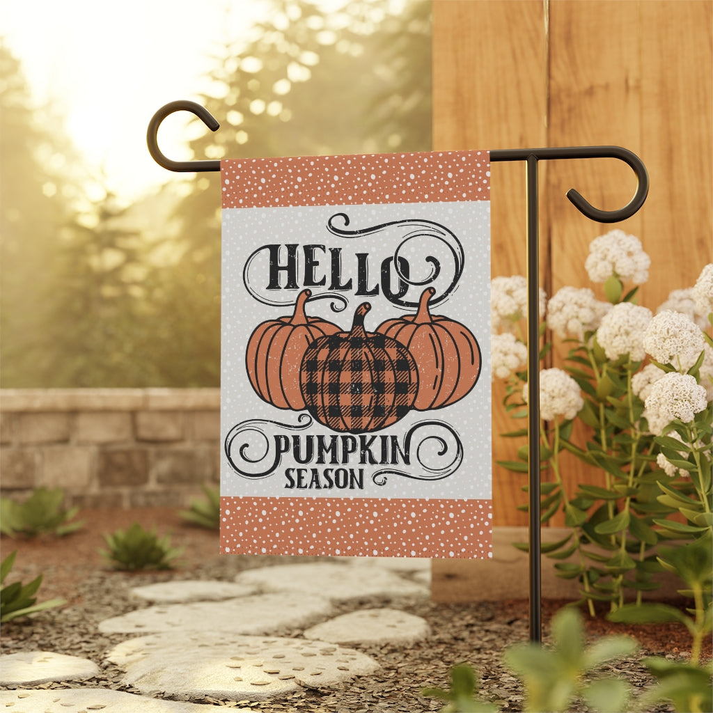 Hello Pumpkin Season Garden Flag Home Decor