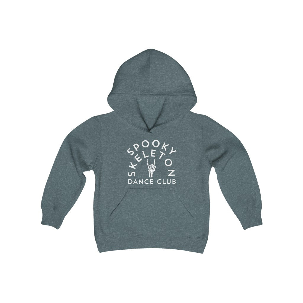 Spooky Skeleton Dance Club Hooded Sweatshirt - Youth