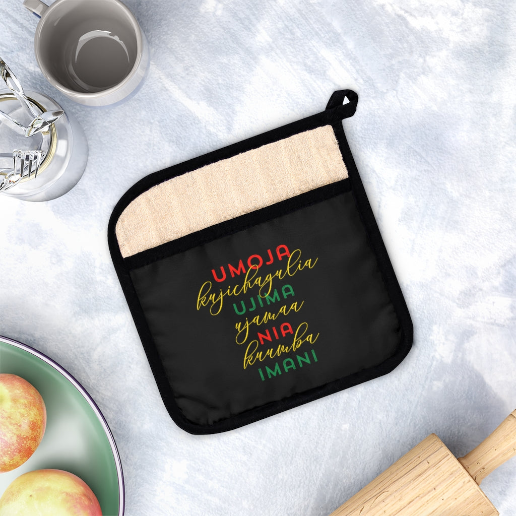 Kwanzaa Pot Holder, Kwanzaa Gift Home Decor