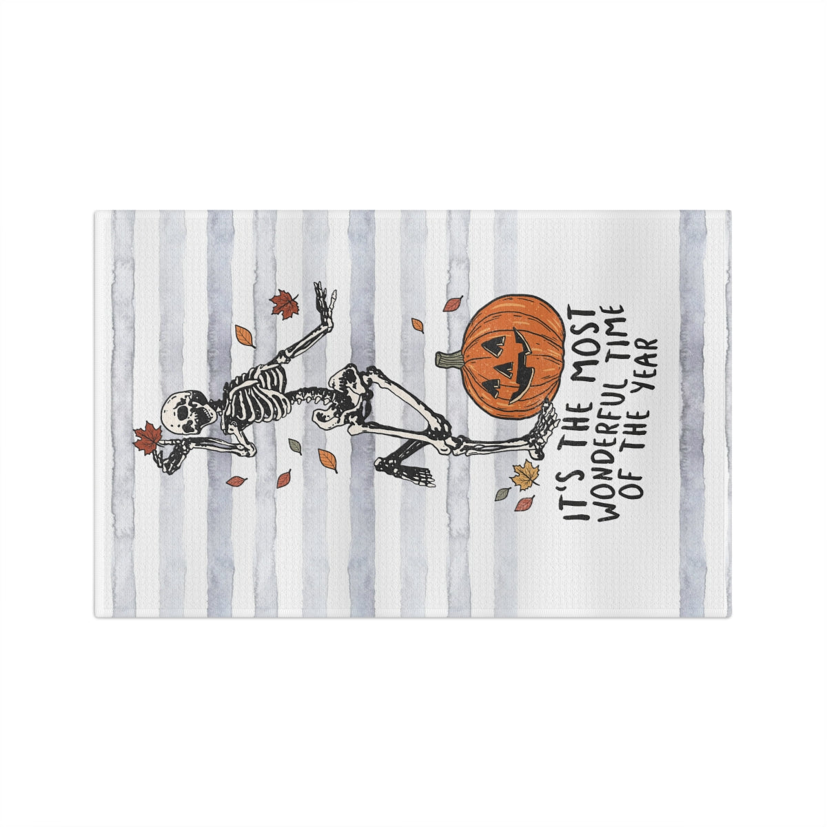 Halloween Kitchen Skeleton Waffle Towel