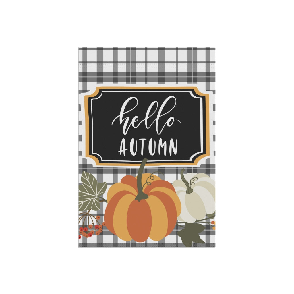 Hello Autumn Garden Flag