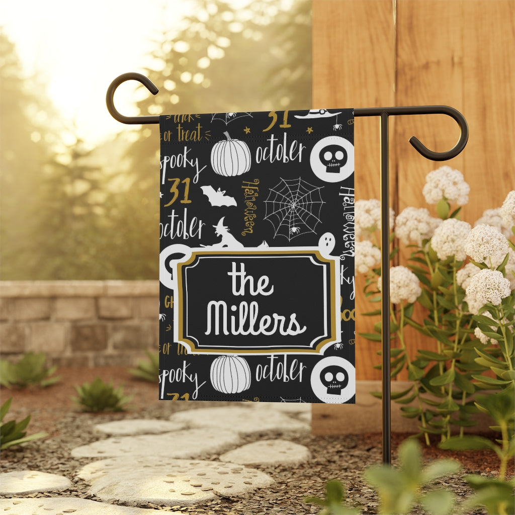 Personalized Halloween Garden Flag Home Decor